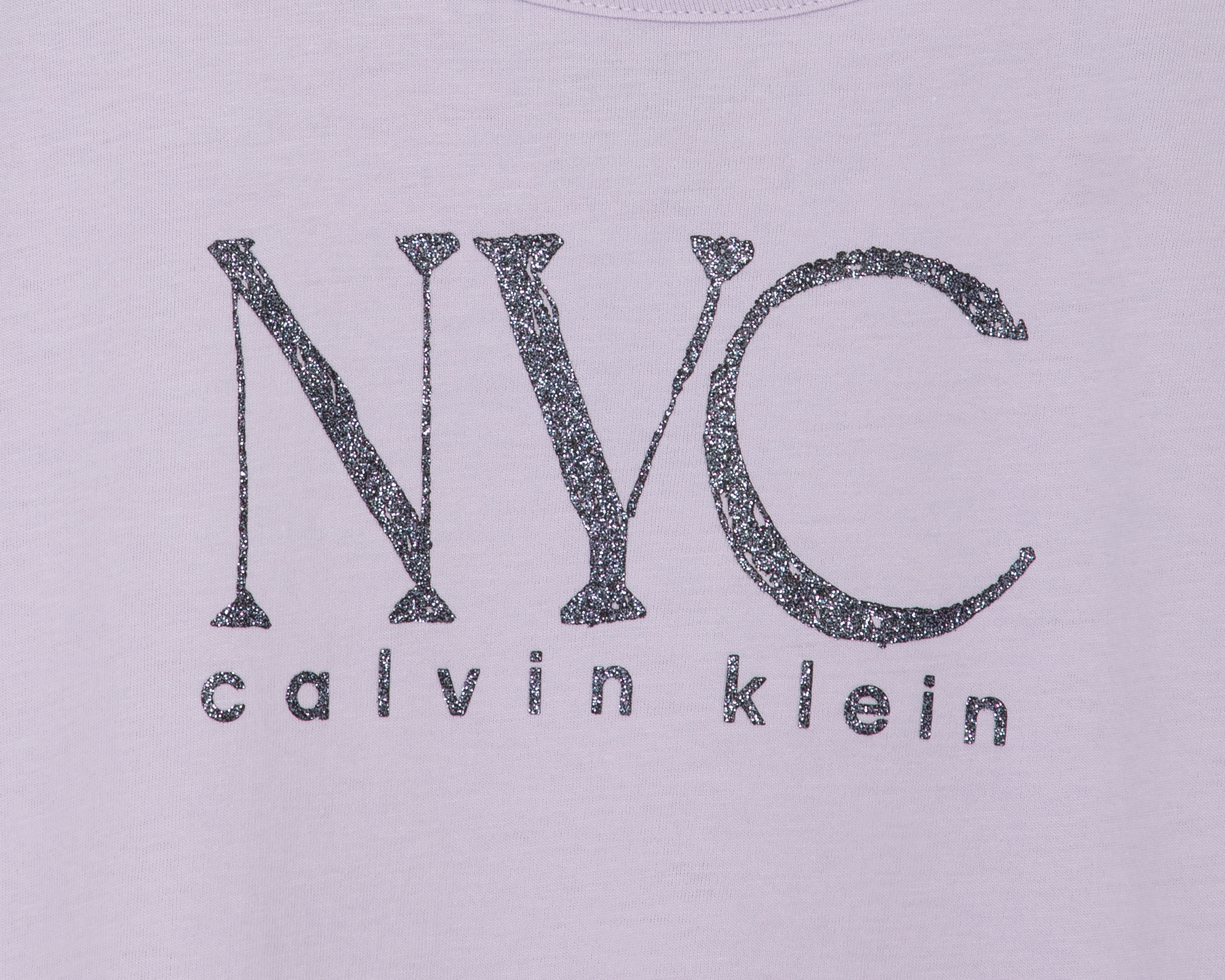 Foto 3 | Foto 3 | Playera de Cuello Redondo Lila Calvin Klein para Niña