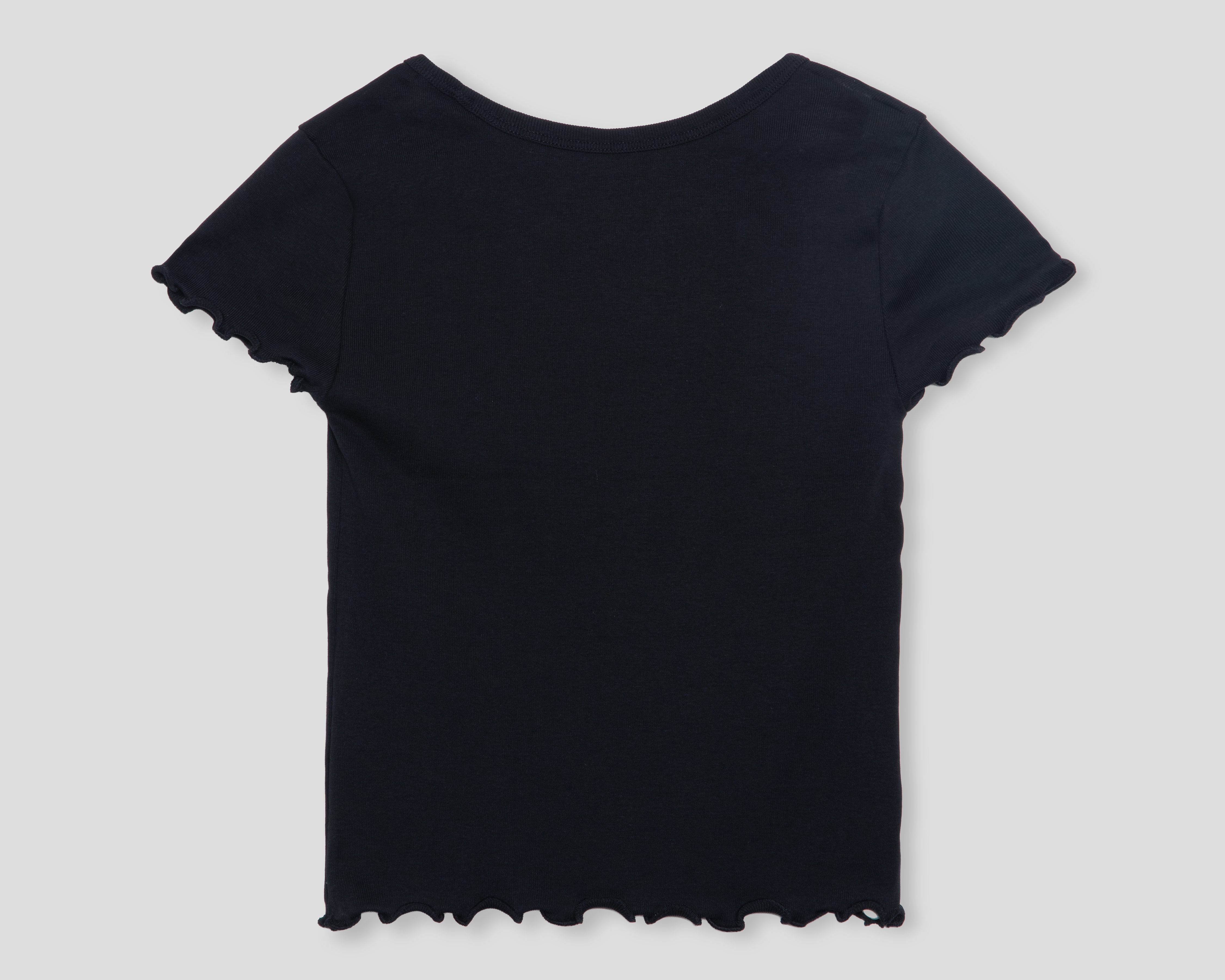 Foto 3 pulgar | Foto 2 | Playera de Cuello Redondo Negra Calvin Klein para Niña