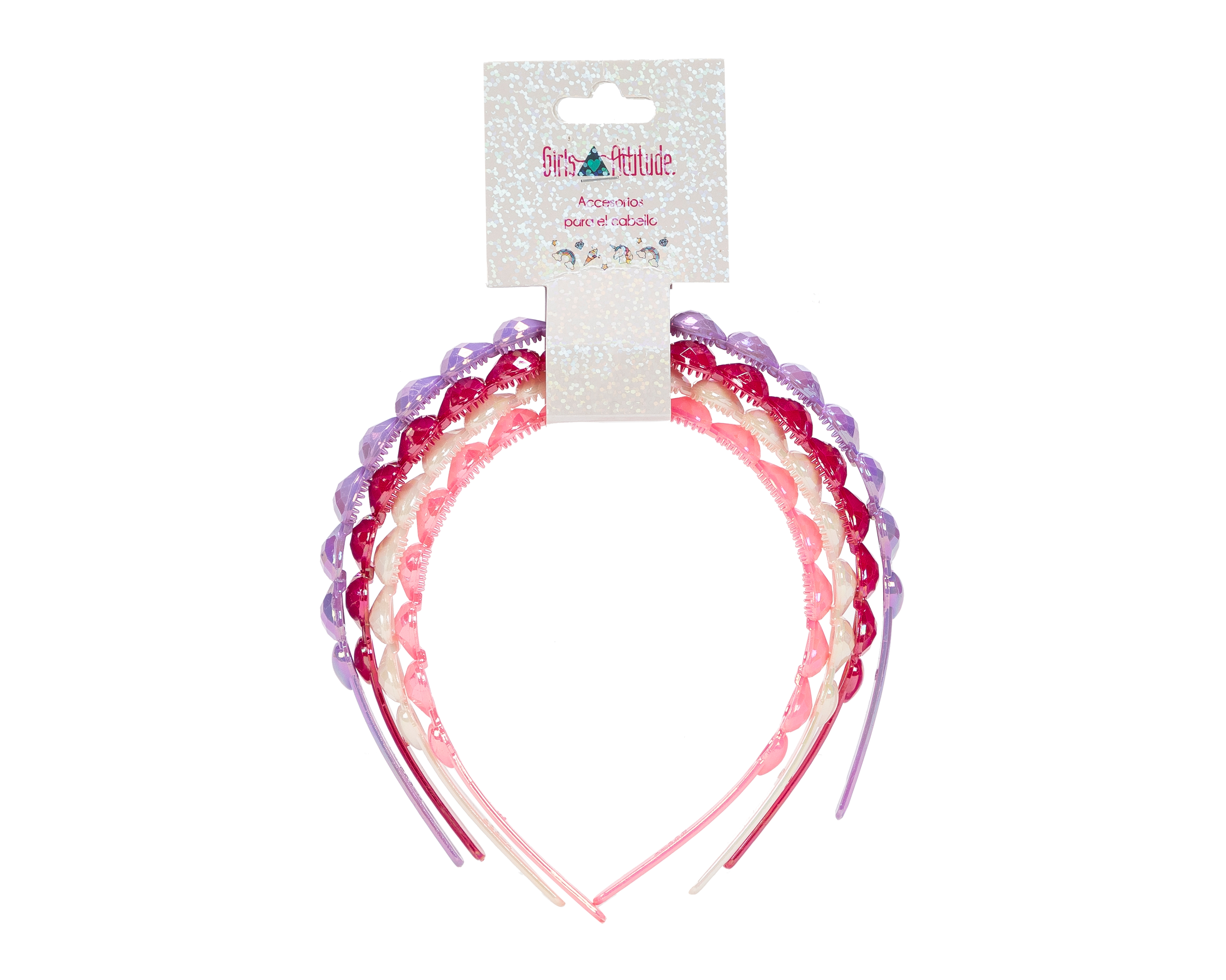 Foto 2 pulgar | Foto 1 | Diadema Girls Attitude 4 Piezas