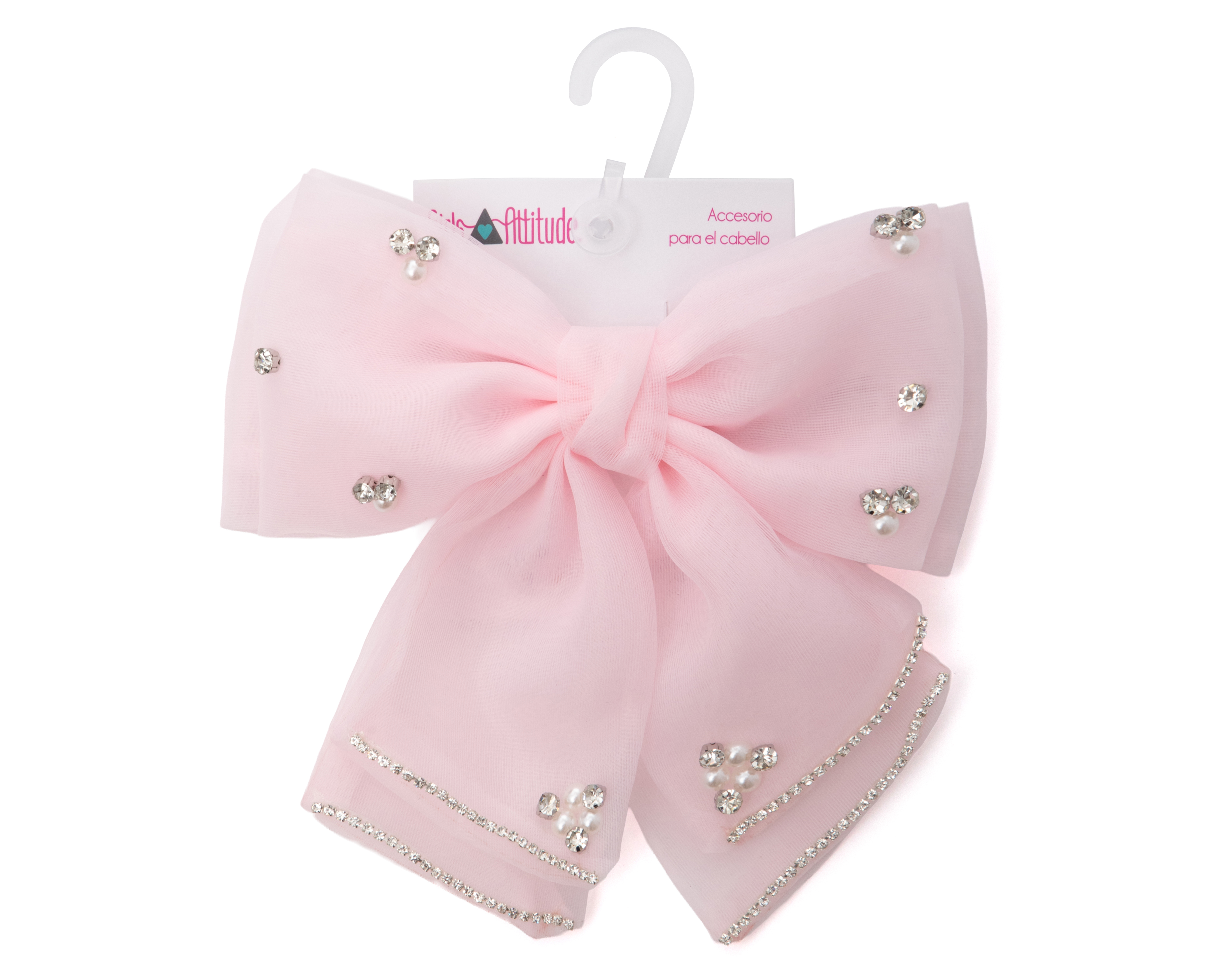 Foto 5 pulgar | Foto 4 | Moño Girls Attitude Rosa
