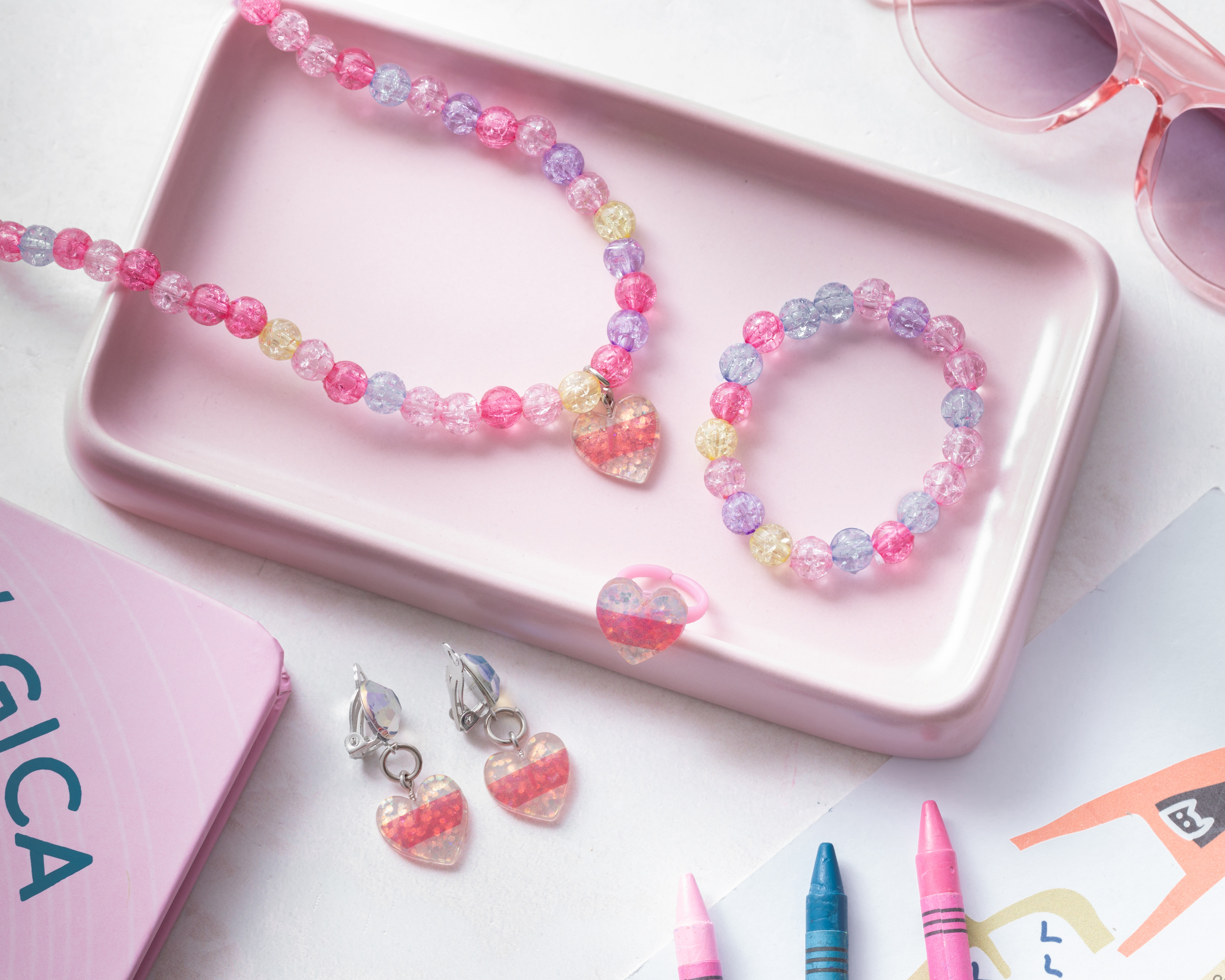 Foto 7 | Foto 7 | Juego de Collar y Pulsera para Niña Girls Attitude con Aretes y Anillo