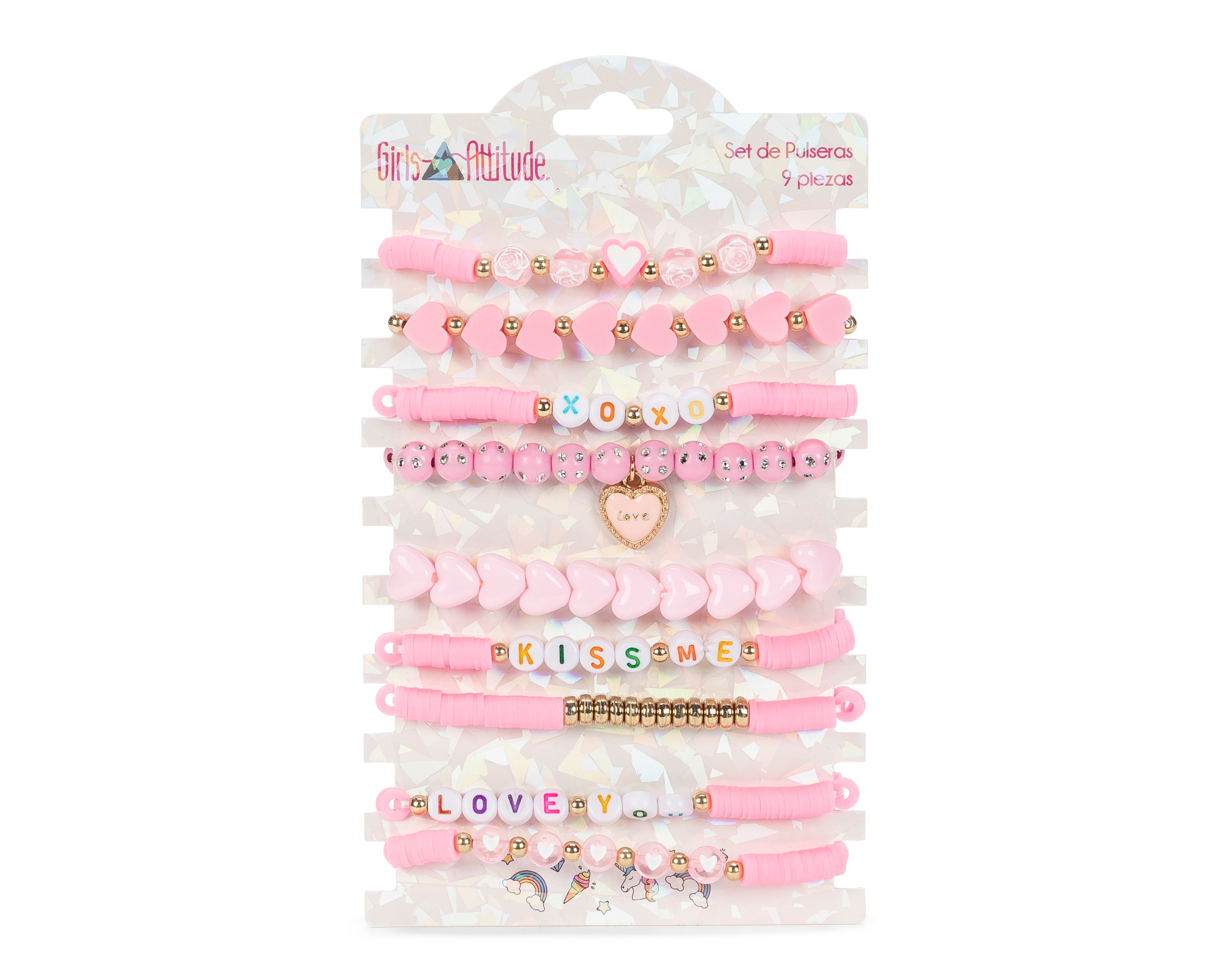 Pulsera de Plástico Girls Attitude 9 Piezas