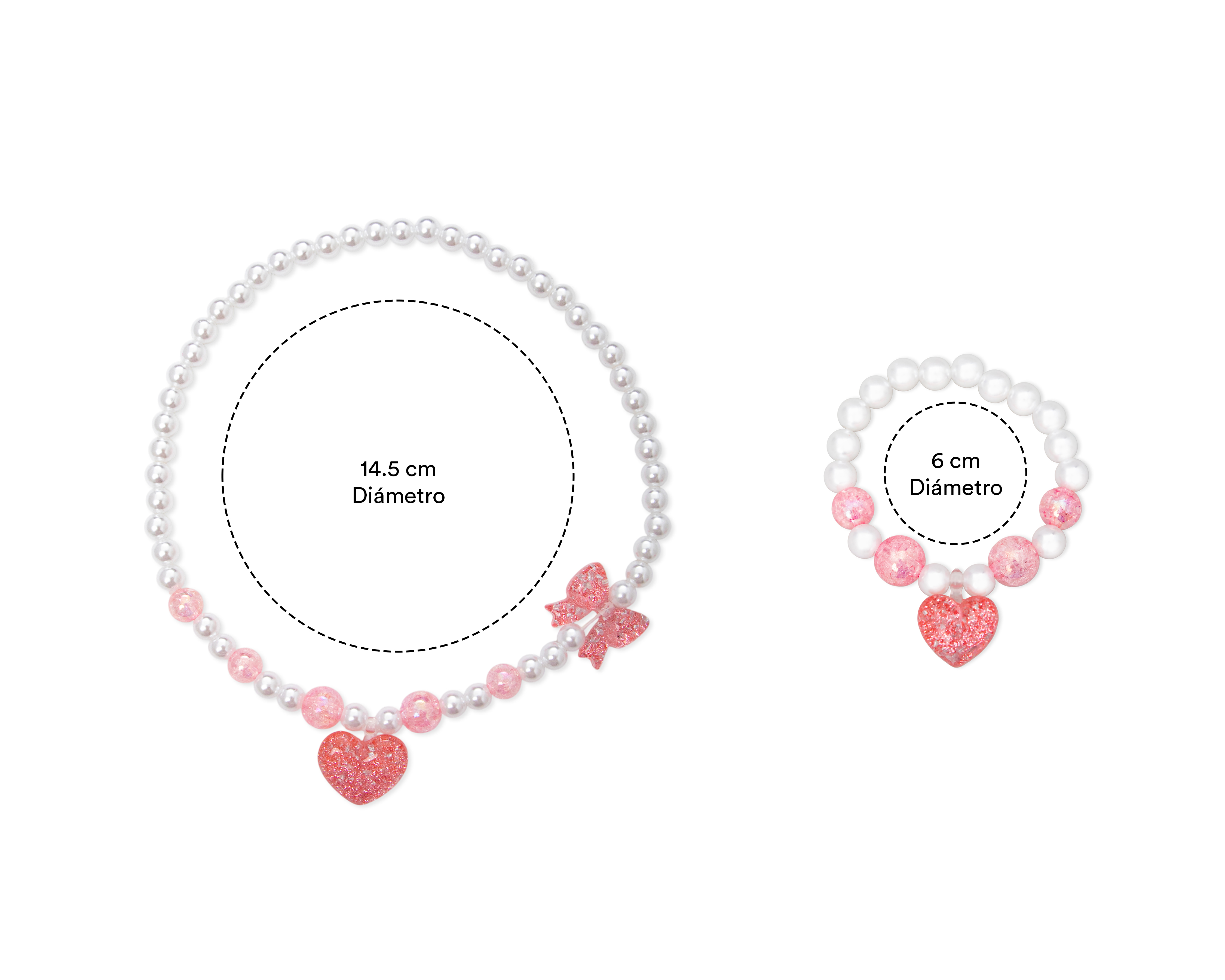 Foto 8 pulgar | Foto 7 | Pulsera y Collar de Plástico Girls Attitude 2 Piezas