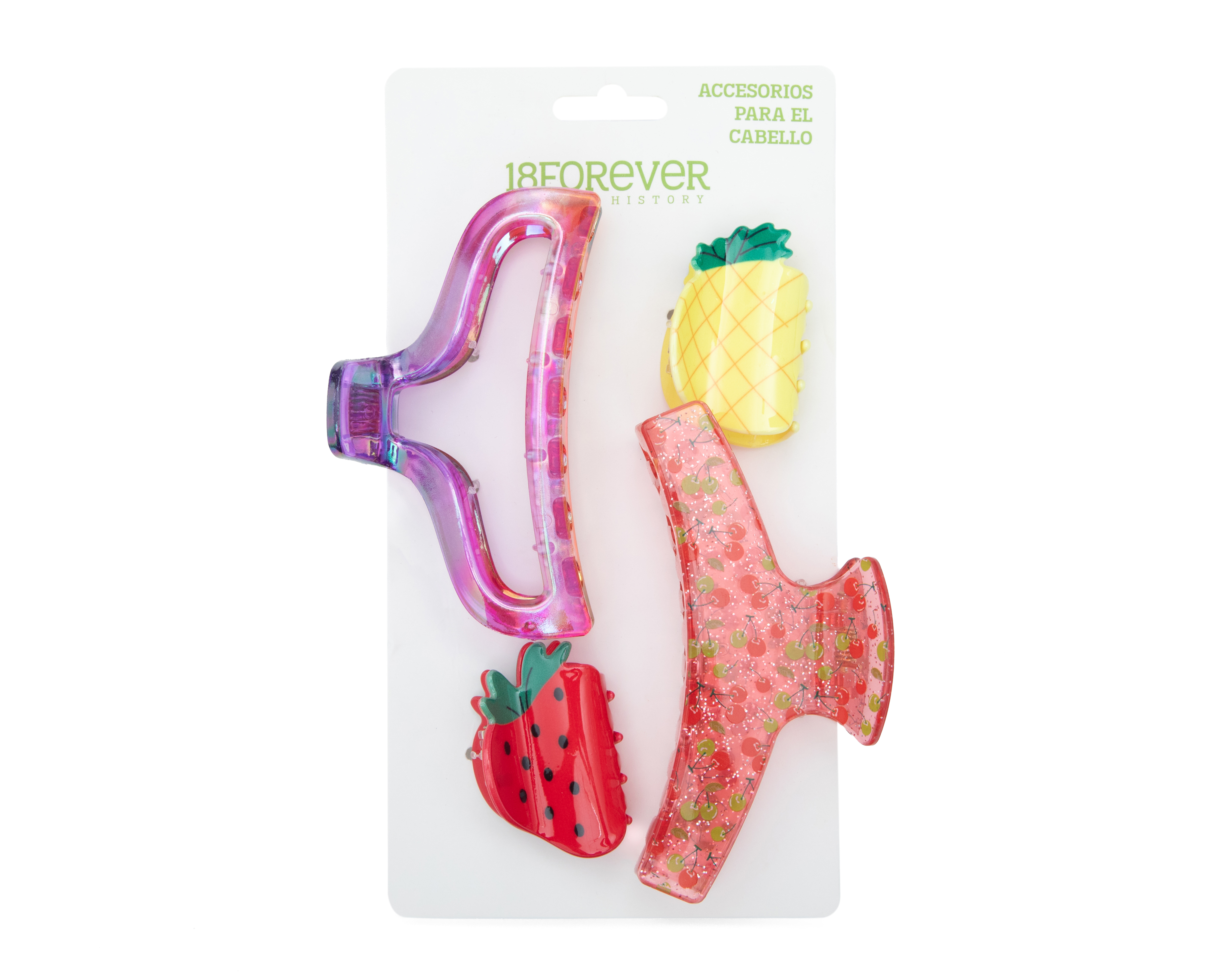 Pinzas para el Cabello 18 Forever 4 Piezas