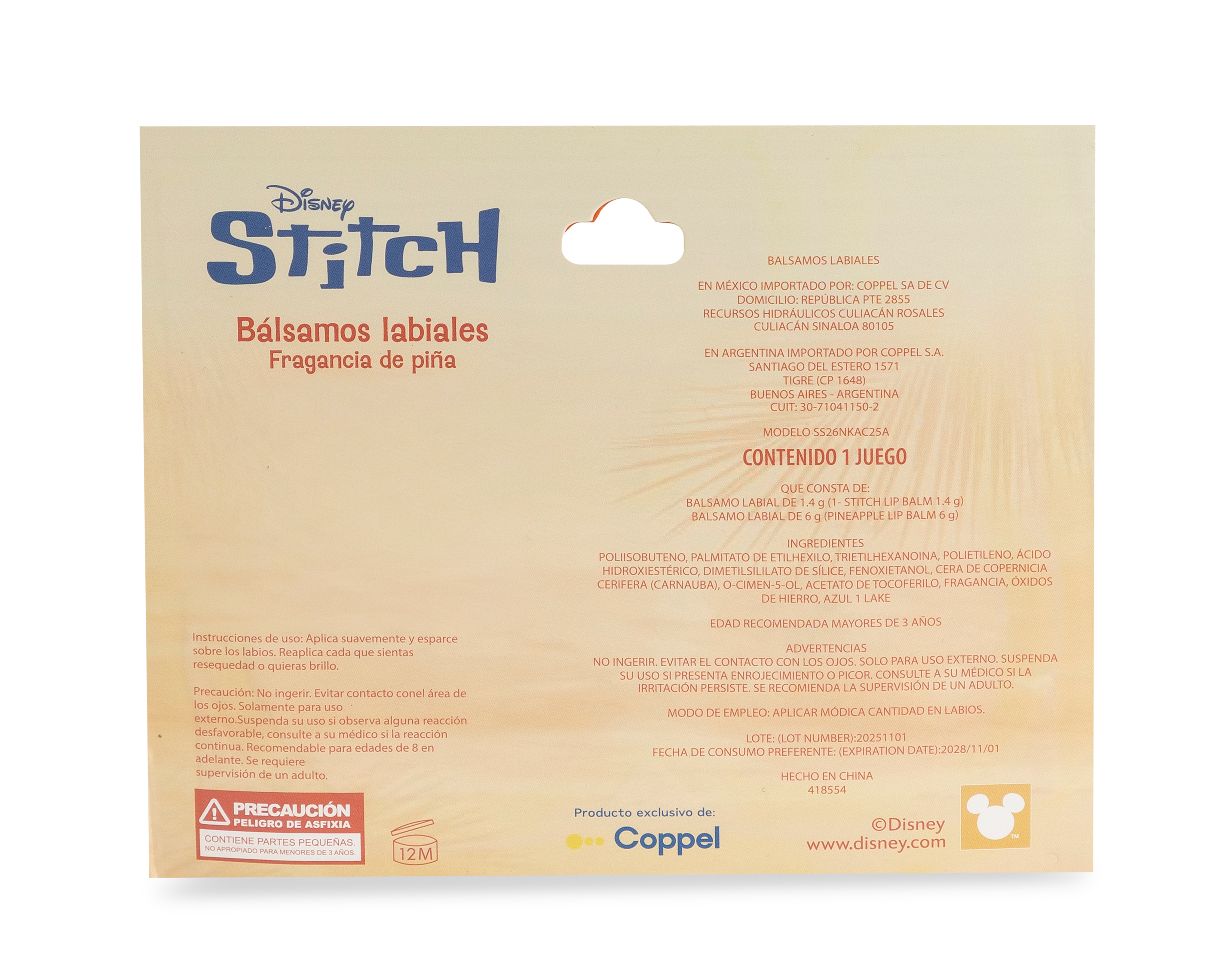 Foto 2 | Foto 2 | Bálsamo Labial Disney Lilo & Stitch 2 Piezas