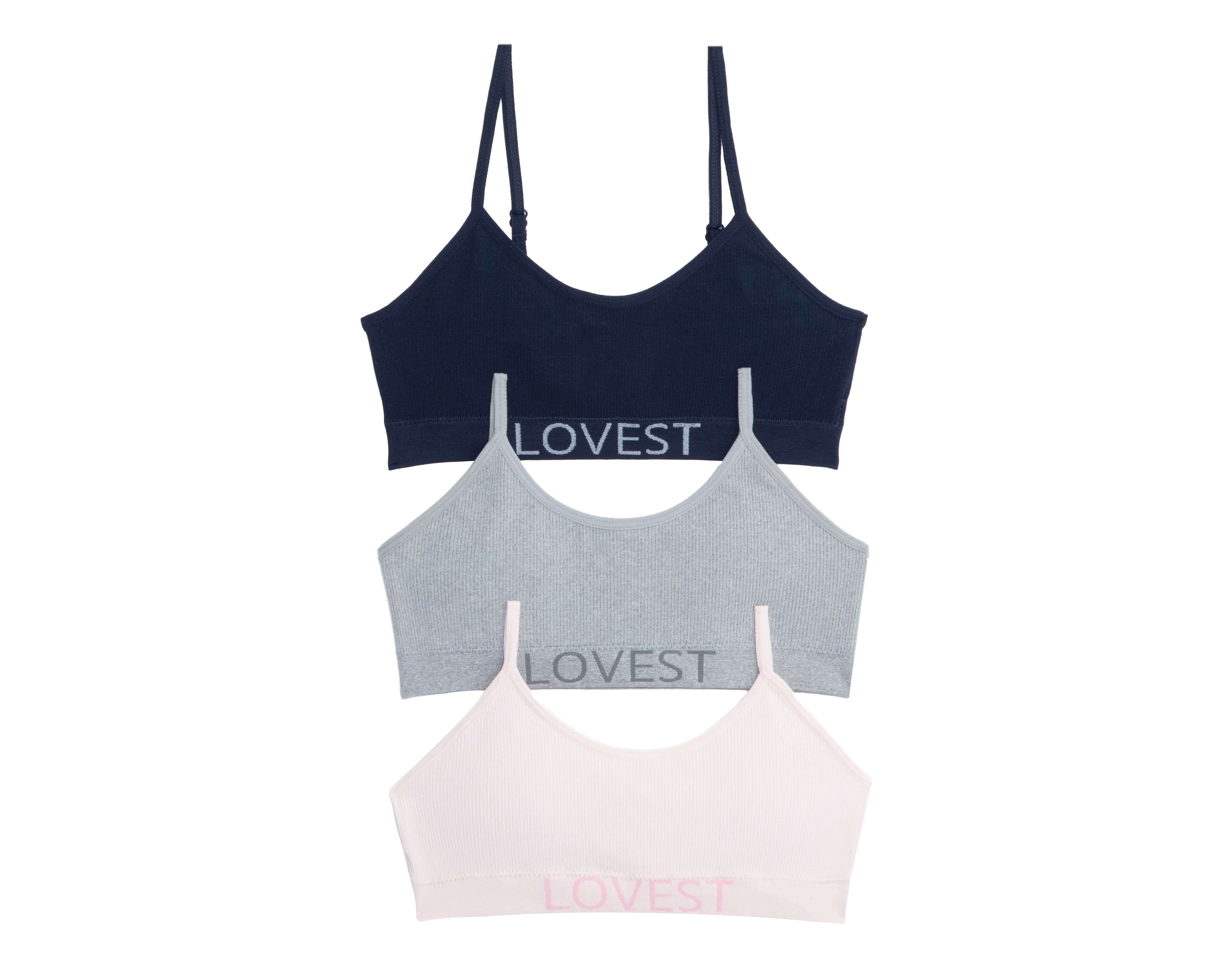 Foto 2 pulgar | Foto 1 | Corpiño Lovest para Niña 3 Piezas