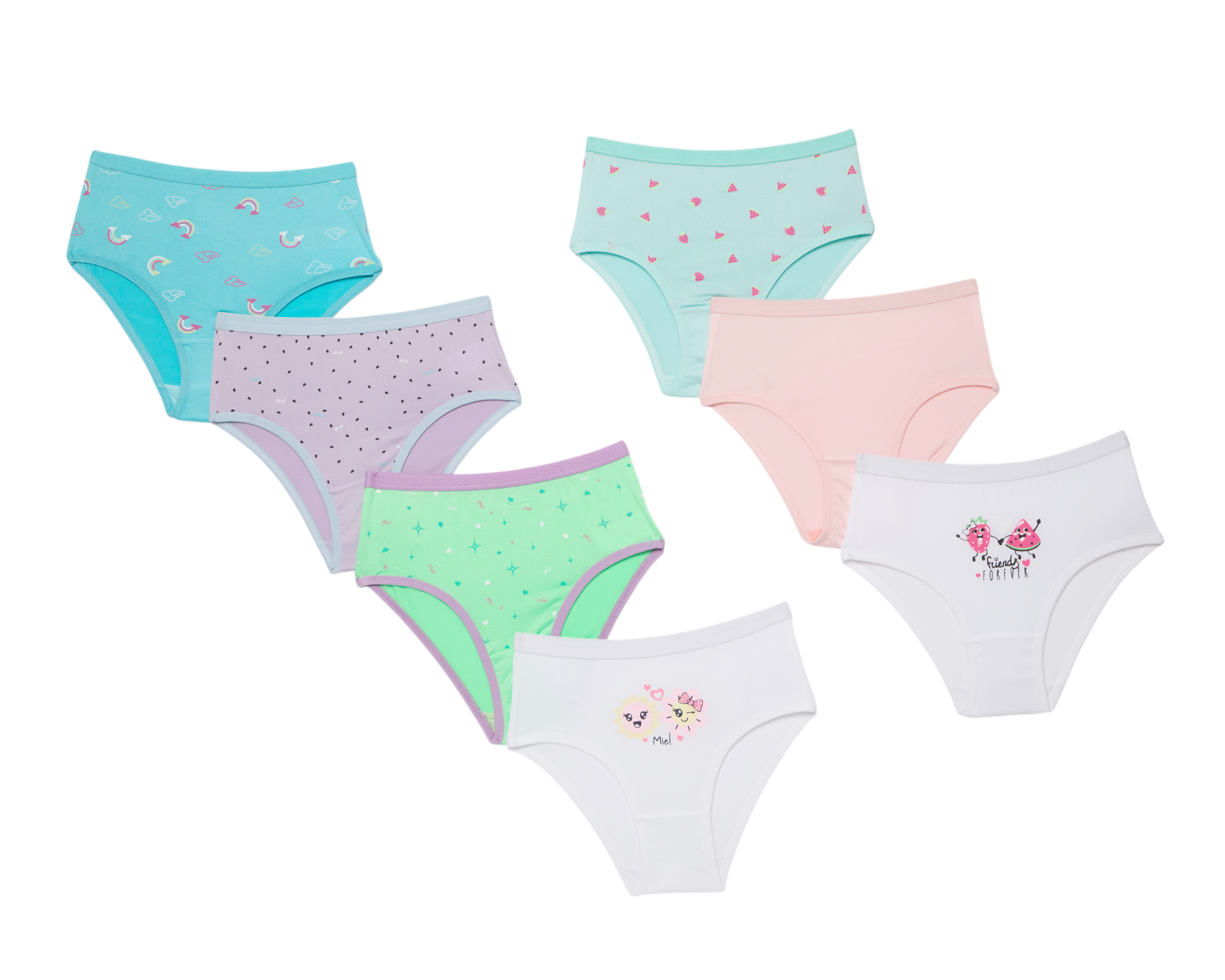 Pantaleta Girls Attitude para Niña 7 Piezas