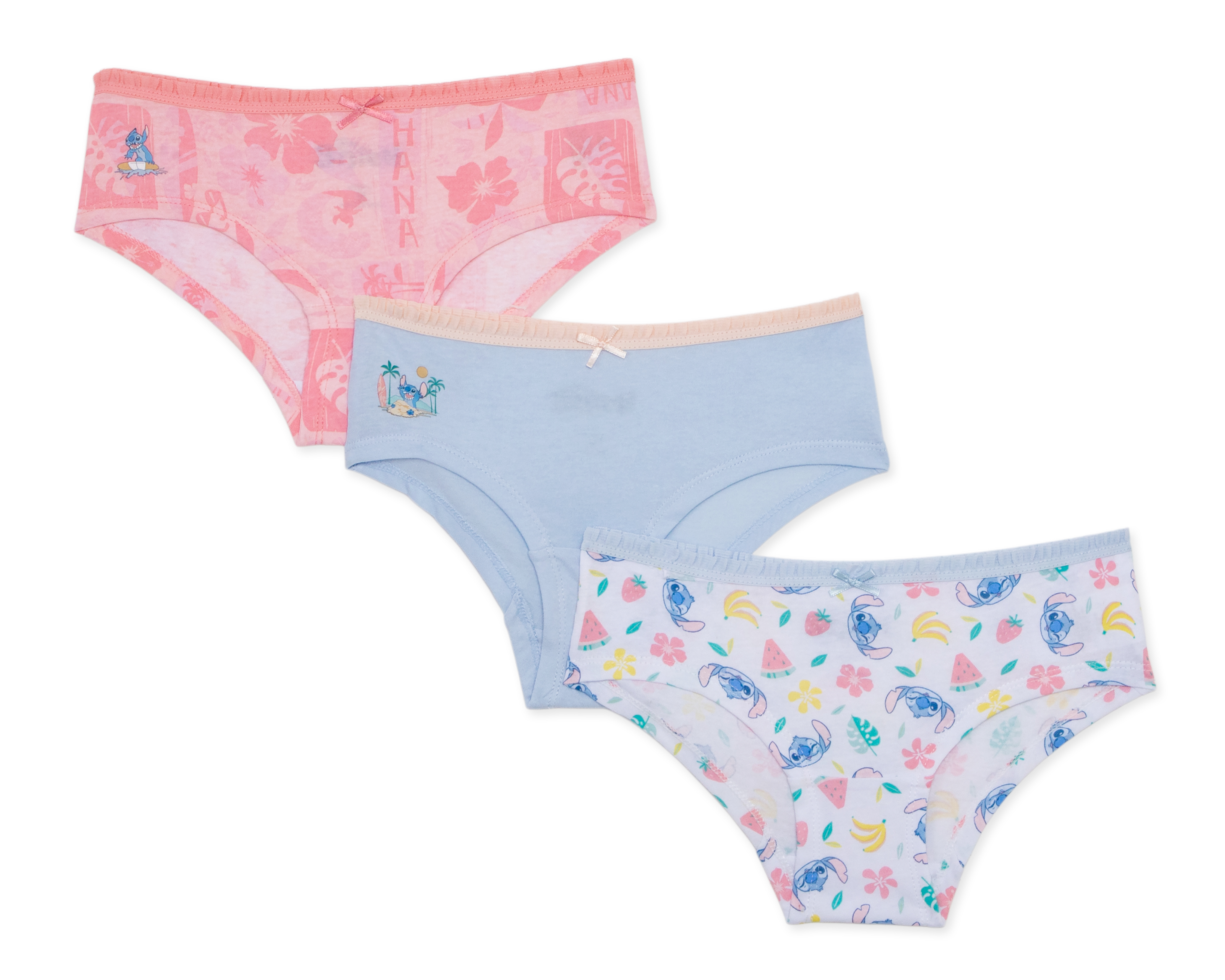 Pantaleta Disney Lilo & Stitch para Niña 3 Piezas