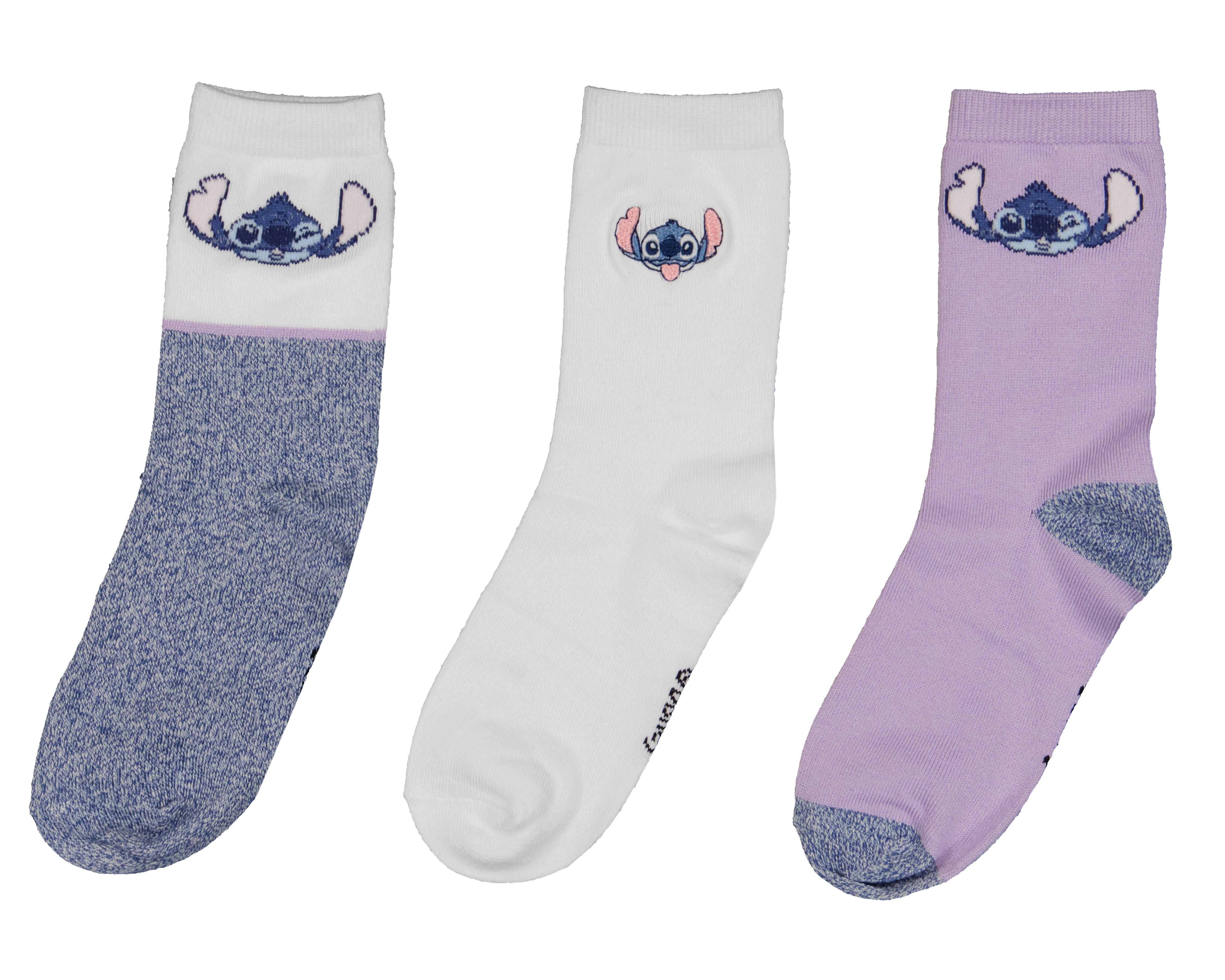 Calcetas Largas Disney Stitch para Niña 3 Pares