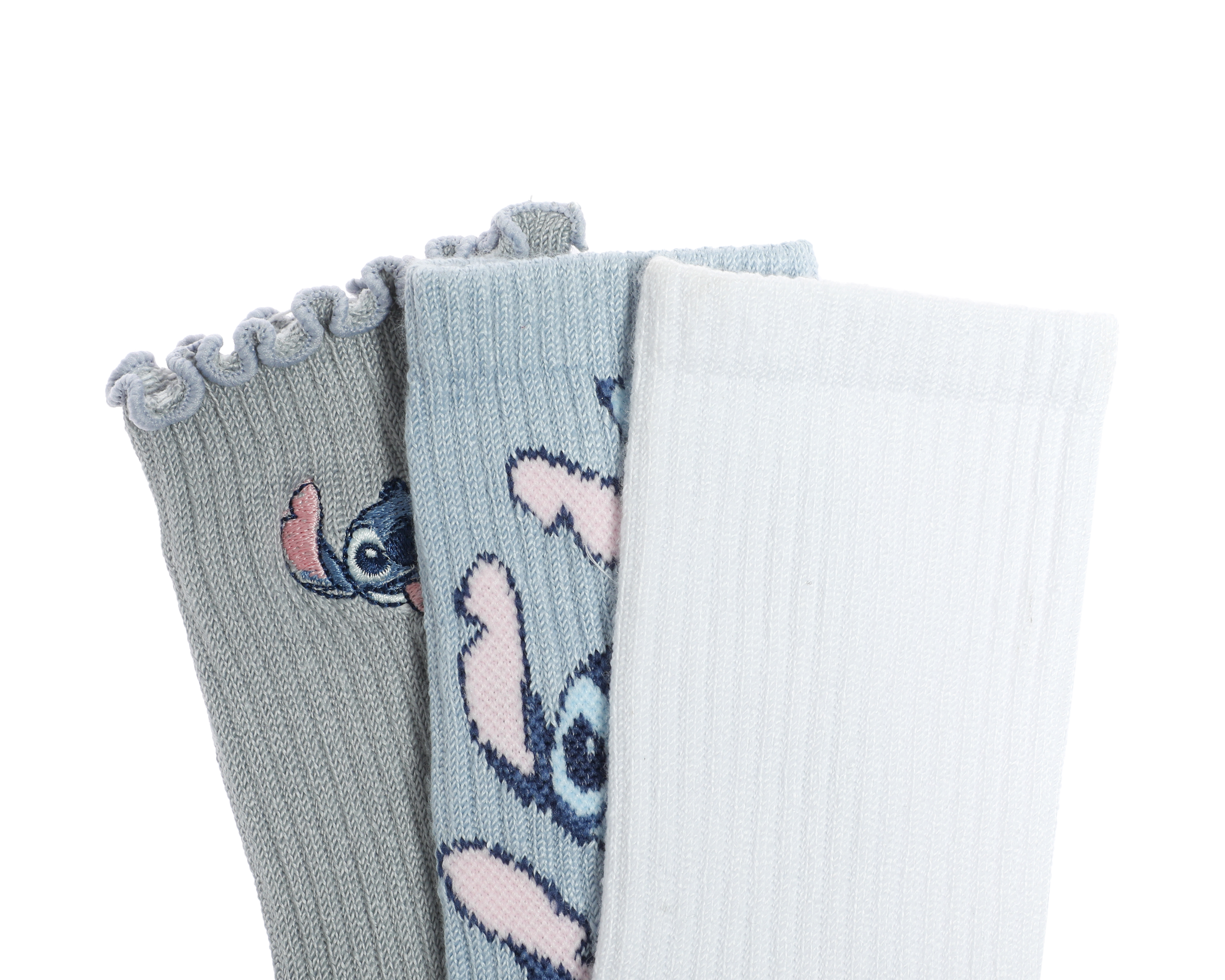 Foto 3 pulgar | Foto 2 | Calcetas Largas Lilo & Stitch para Niña 3 Piezas