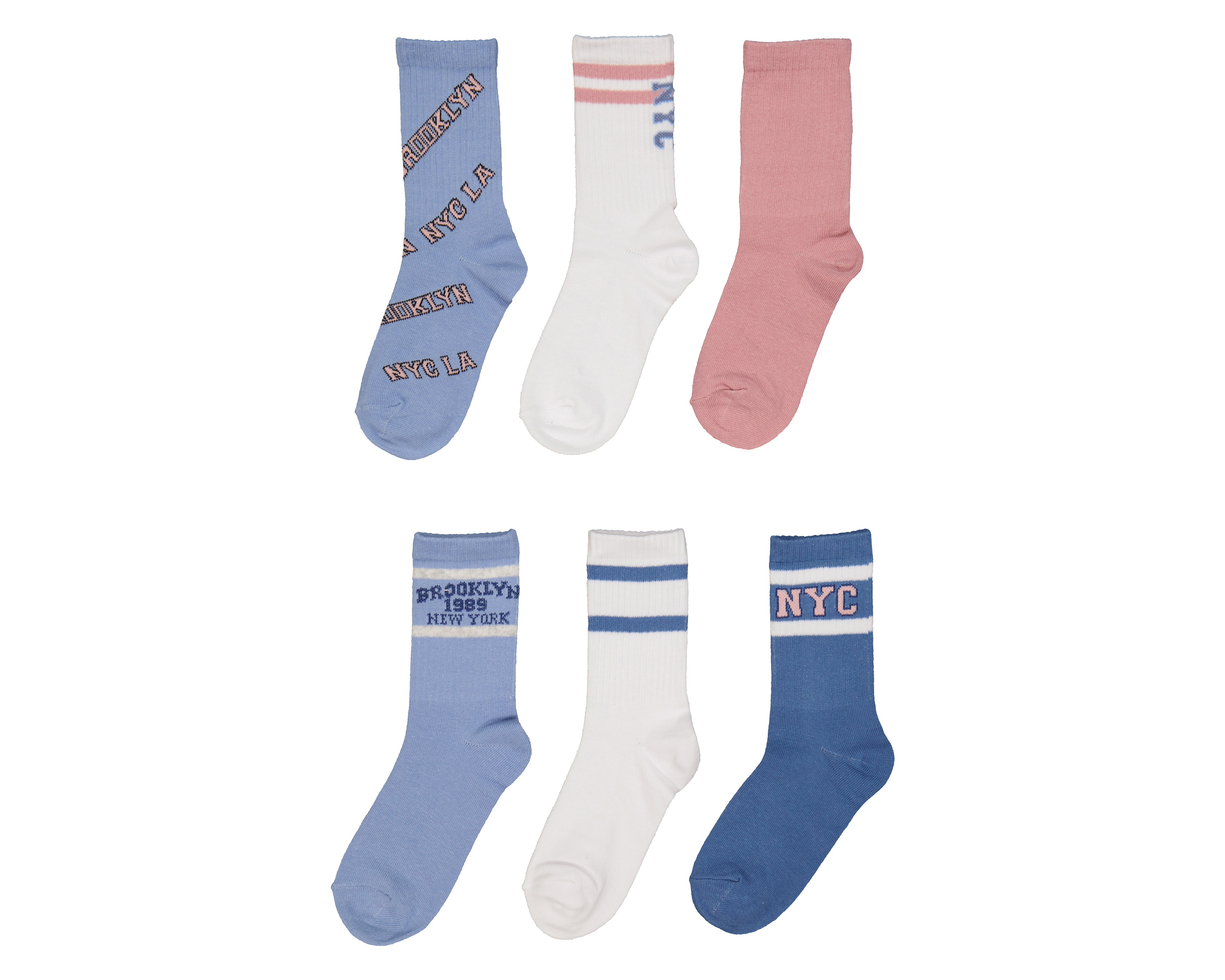 Calcetas Largas Girls Attitude para Niña 6 Pares