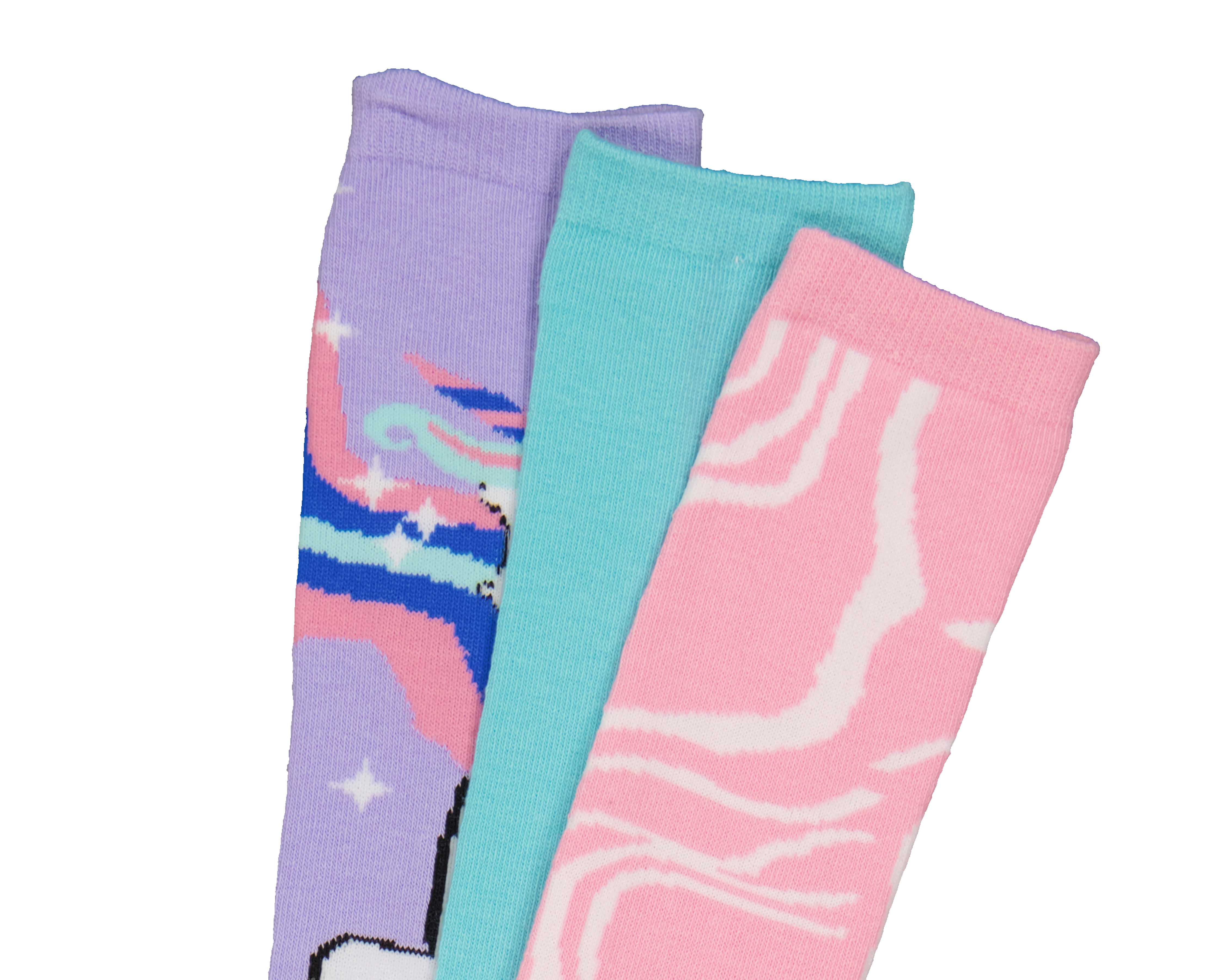 Foto 5 pulgar | Foto 4 | Calcetas Largas Girls Attitude para Niña 3 Pares con Ligas