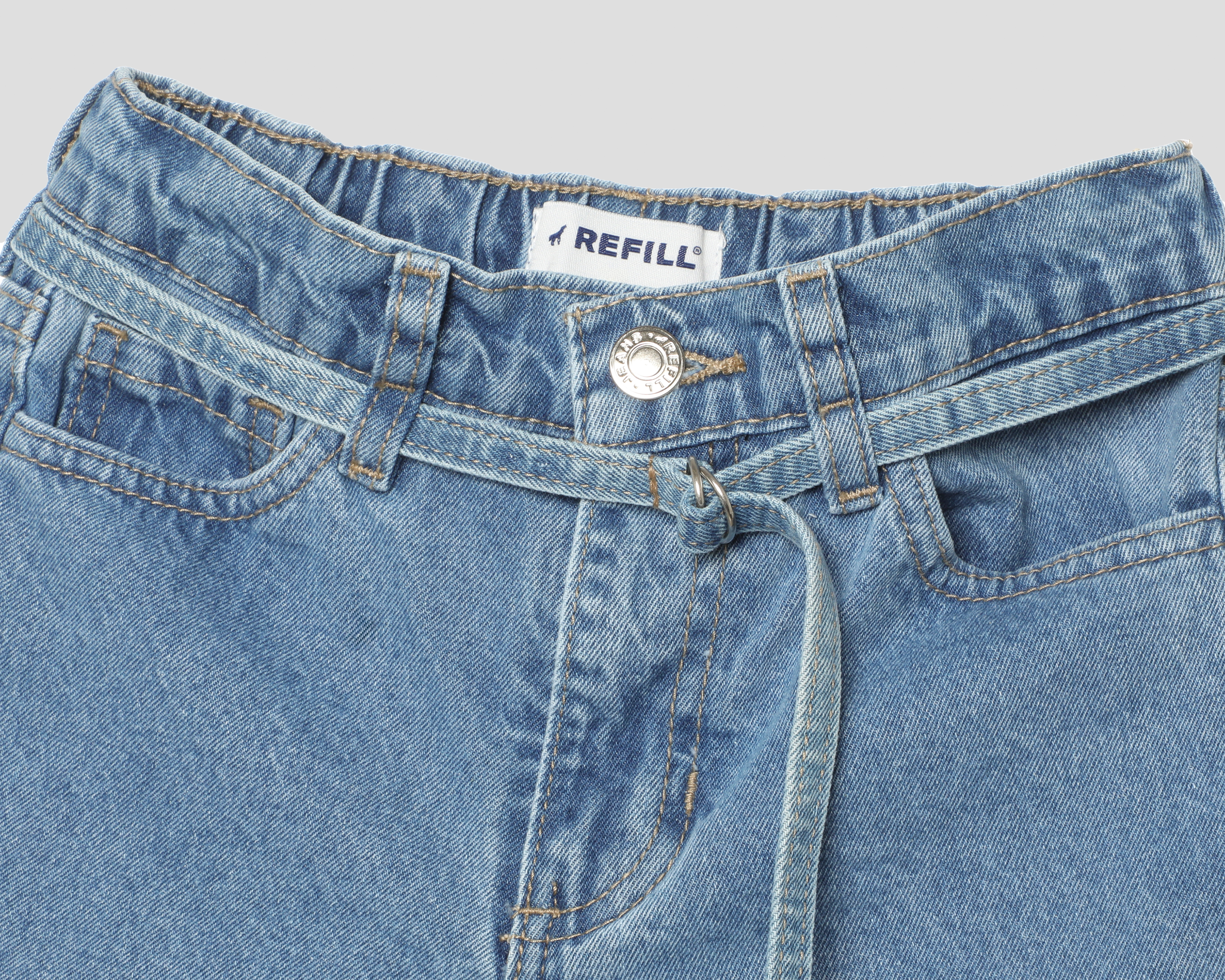 Foto 3 | Foto 3 | Short Refill de Mezclilla para Niña