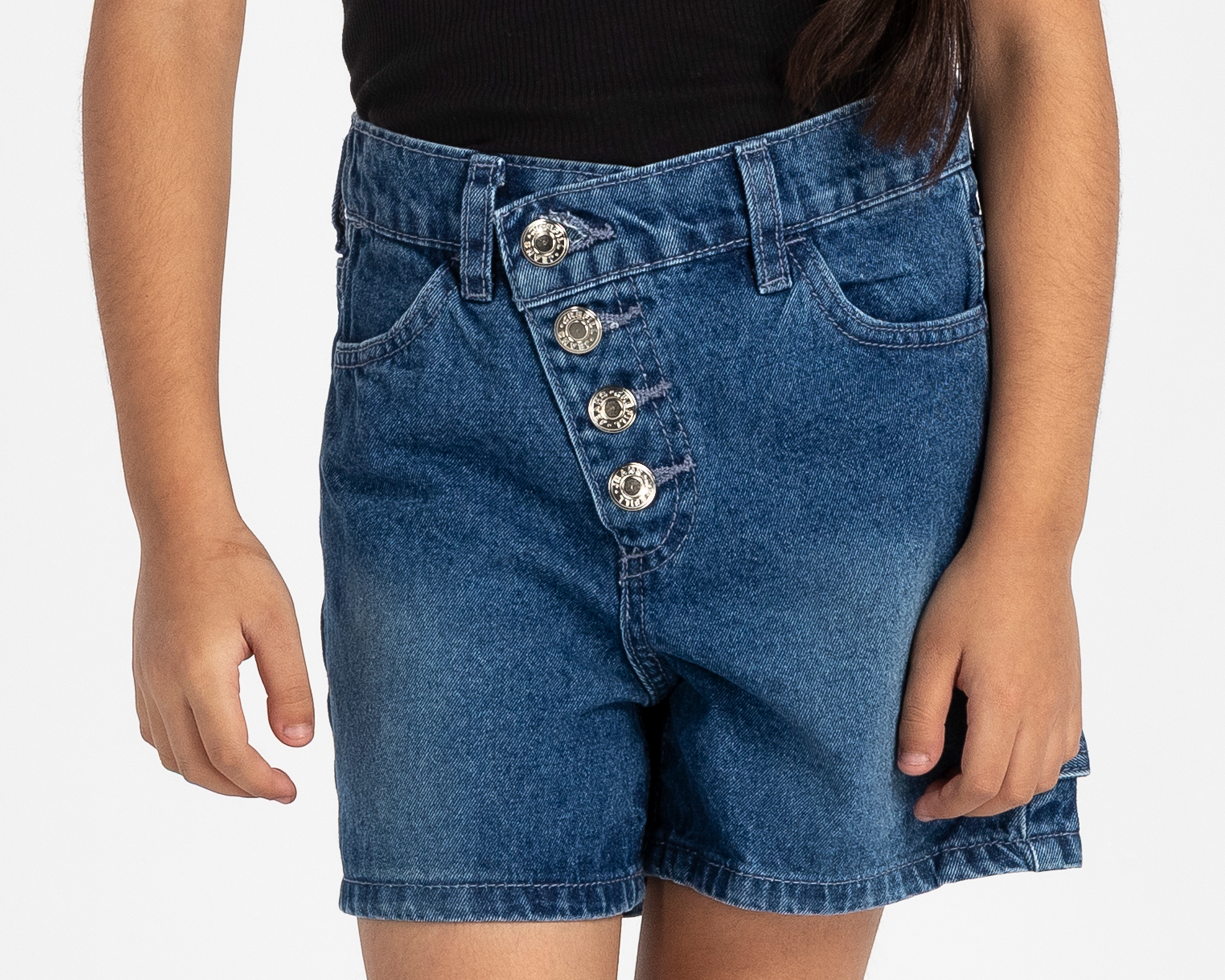 Foto 5 pulgar | Foto 4 | Short Refill de Mezclilla para Niña