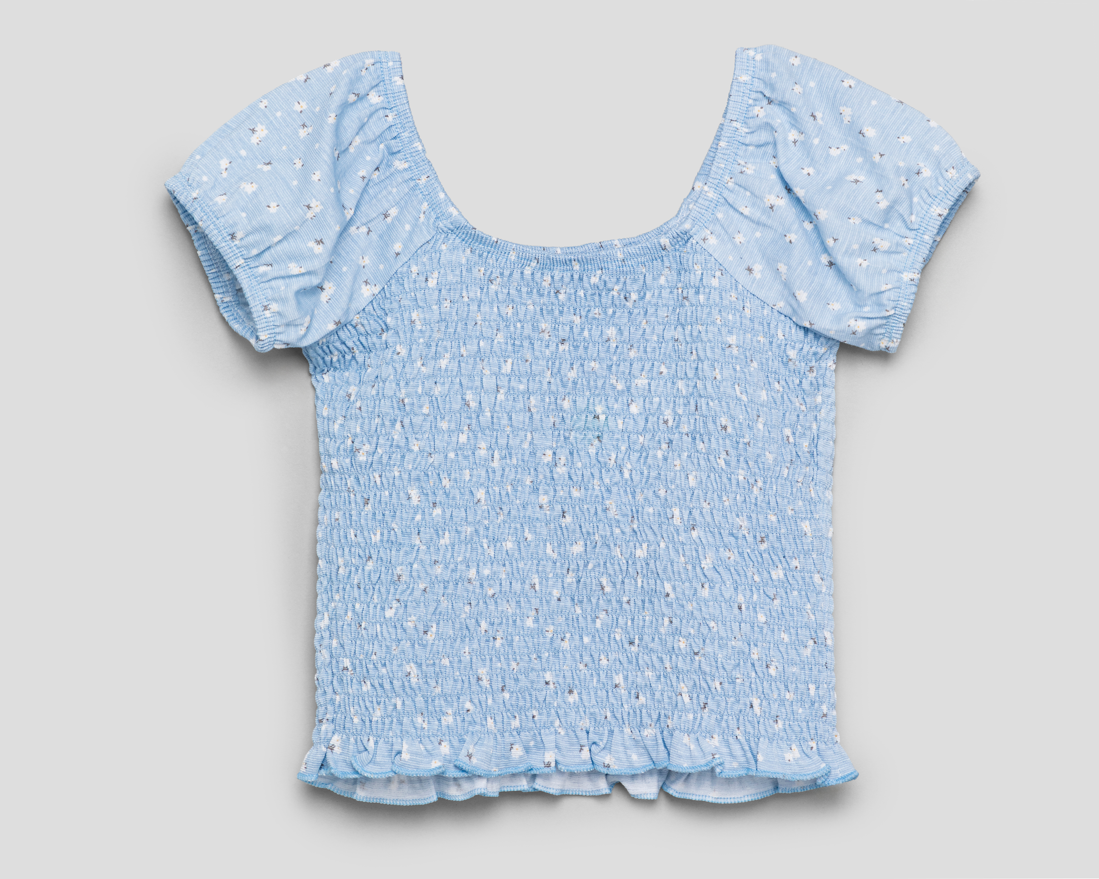 Foto 1 | Foto 1 | Blusa de Cuello Redondo Azul Refill para Niña