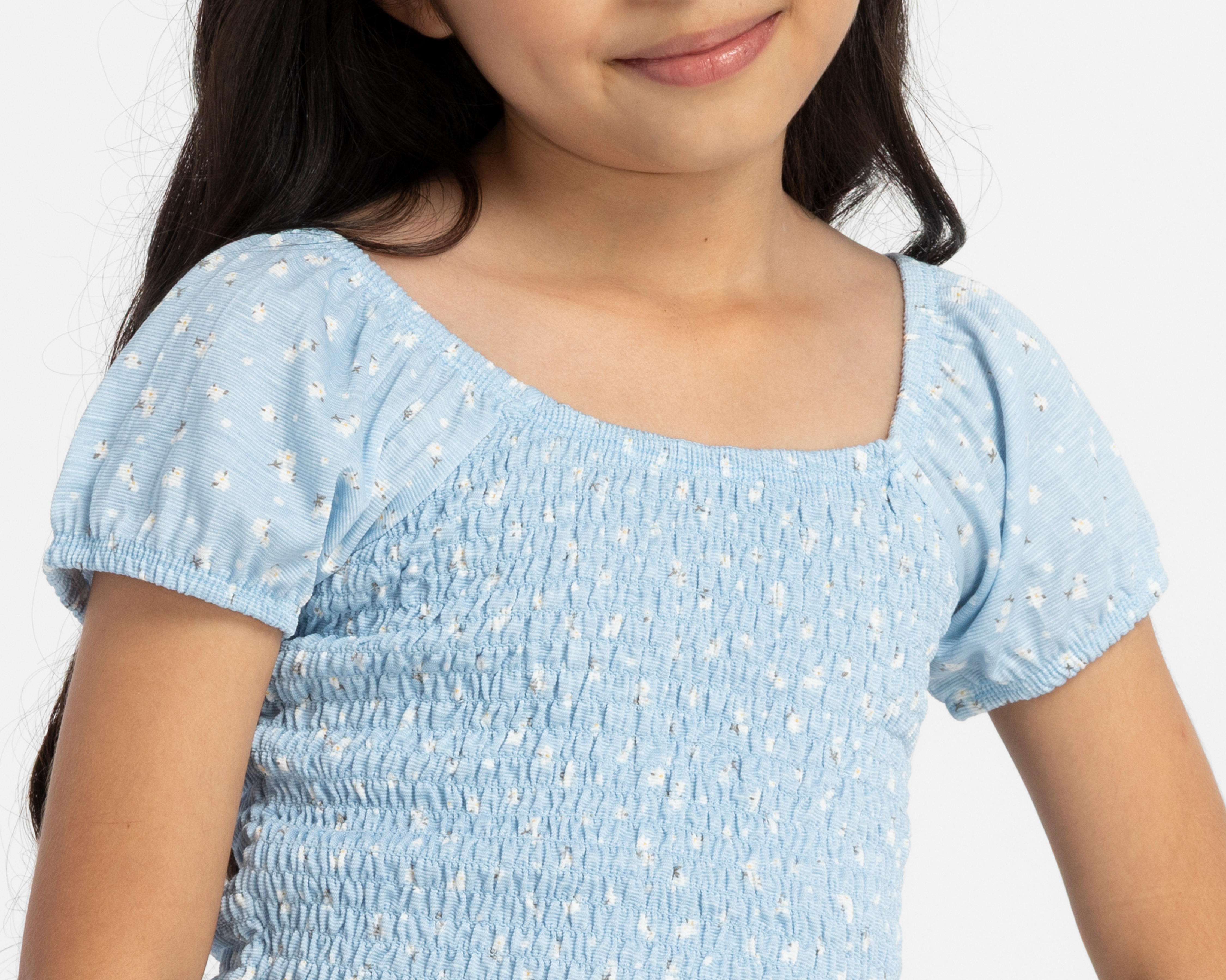 Foto 4 | Foto 4 | Blusa de Cuello Redondo Azul Refill para Niña