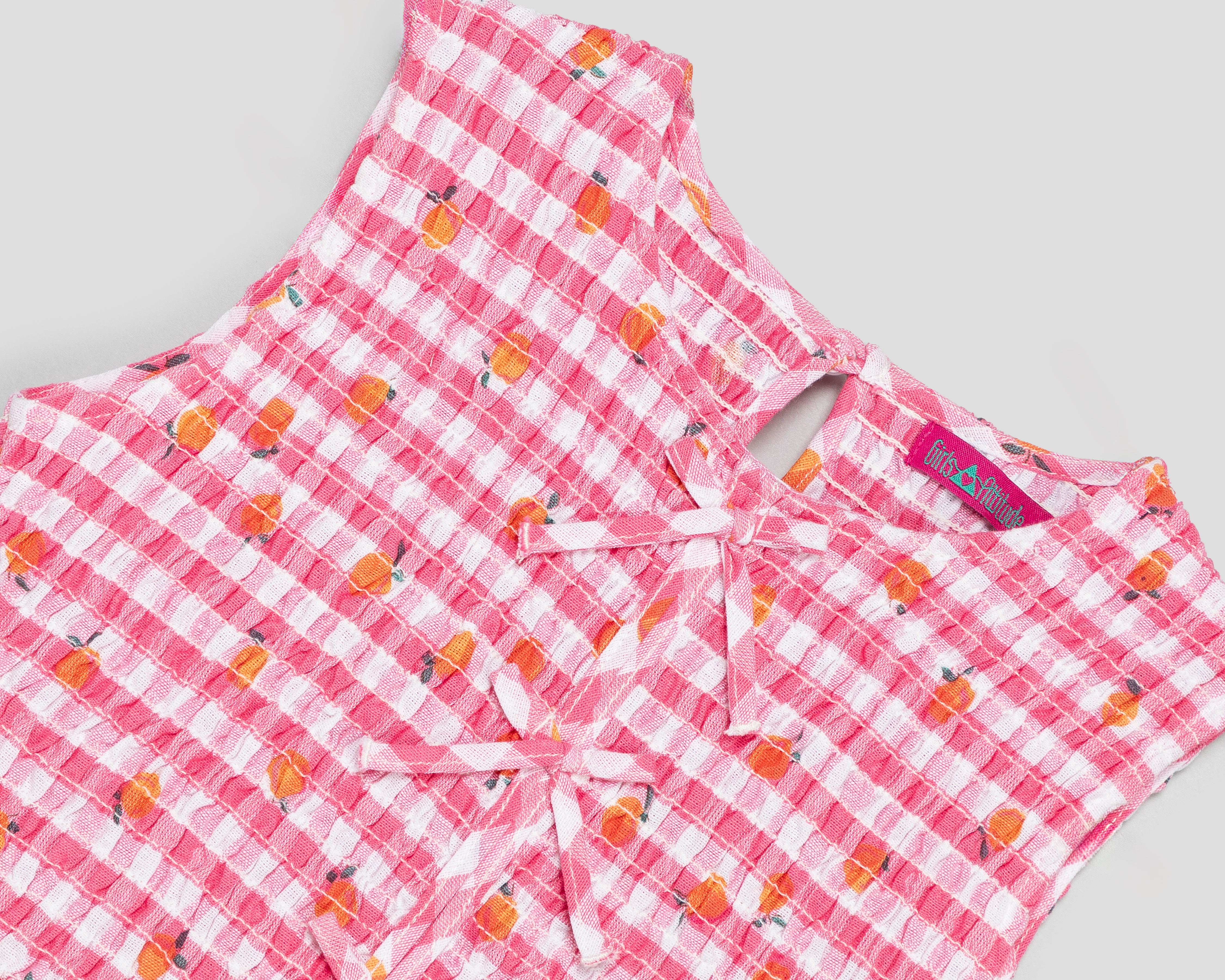 Foto 4 pulgar | Foto 3 | Blusa de Cuello Redondo Rosa Girls Attitude para Niña