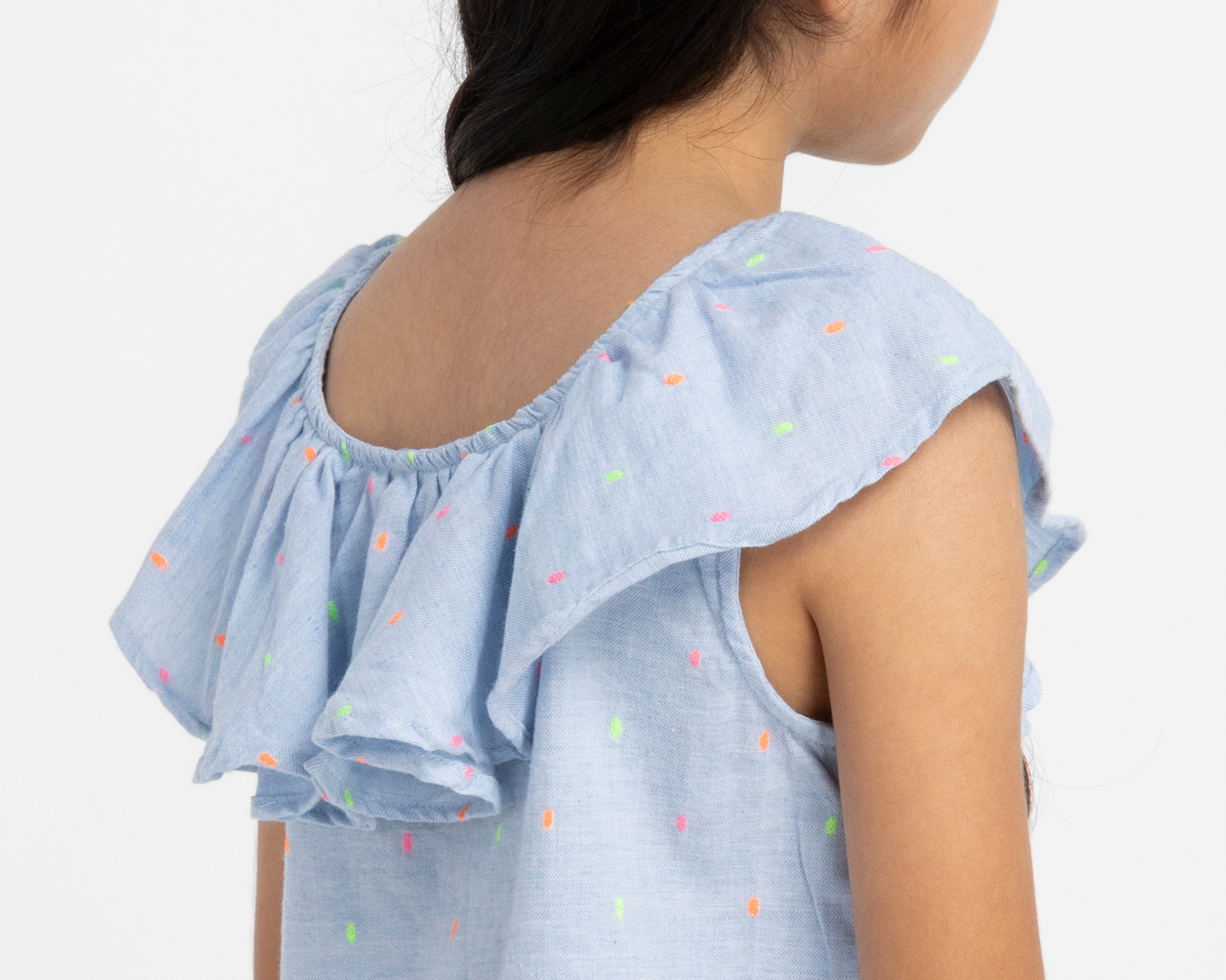 Foto 5 | Foto 5 | Blusa de Cuello Redondo Azul Refill para Niña