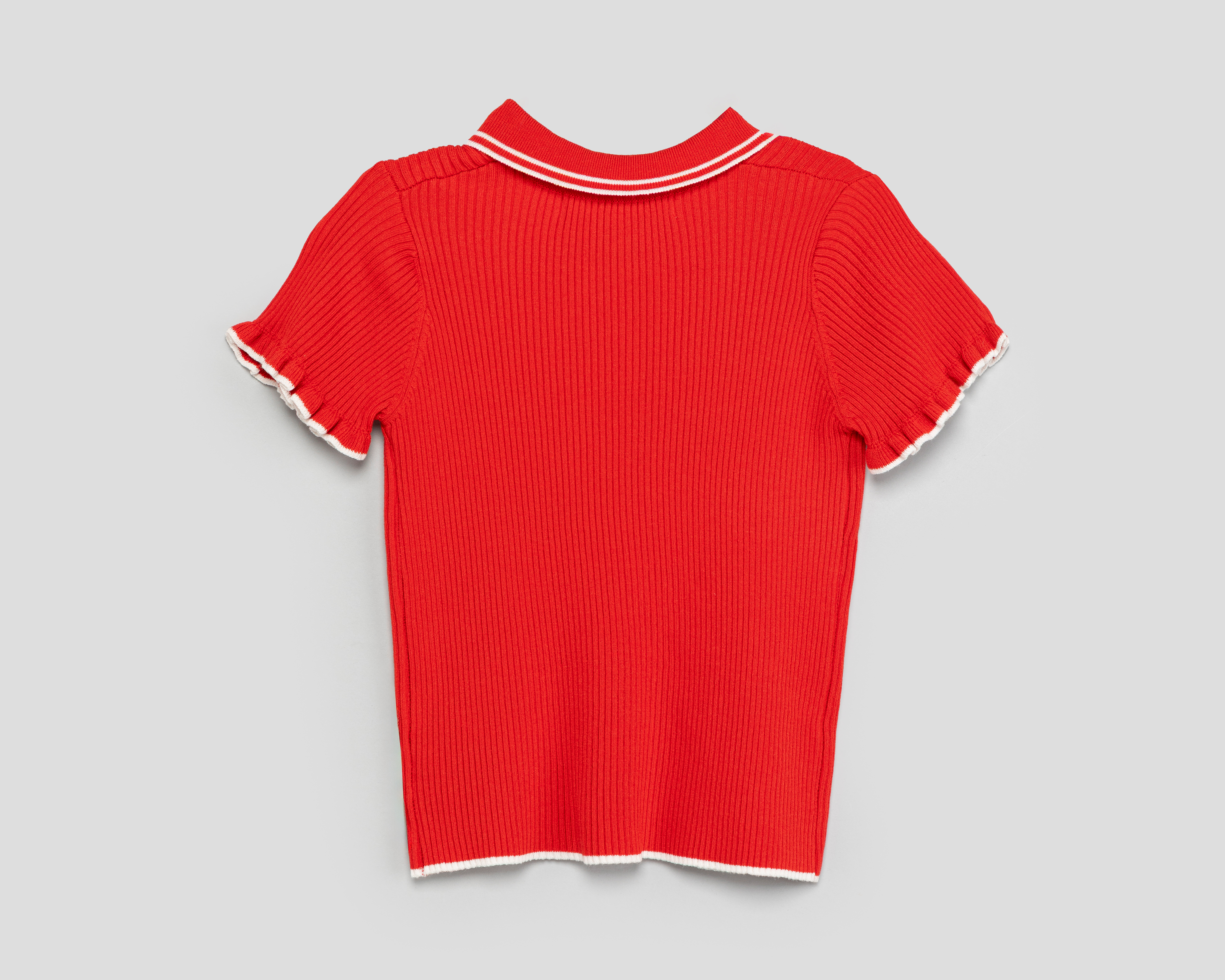 Foto 3 pulgar | Foto 2 | Playera Polo Refill Roja para Niña