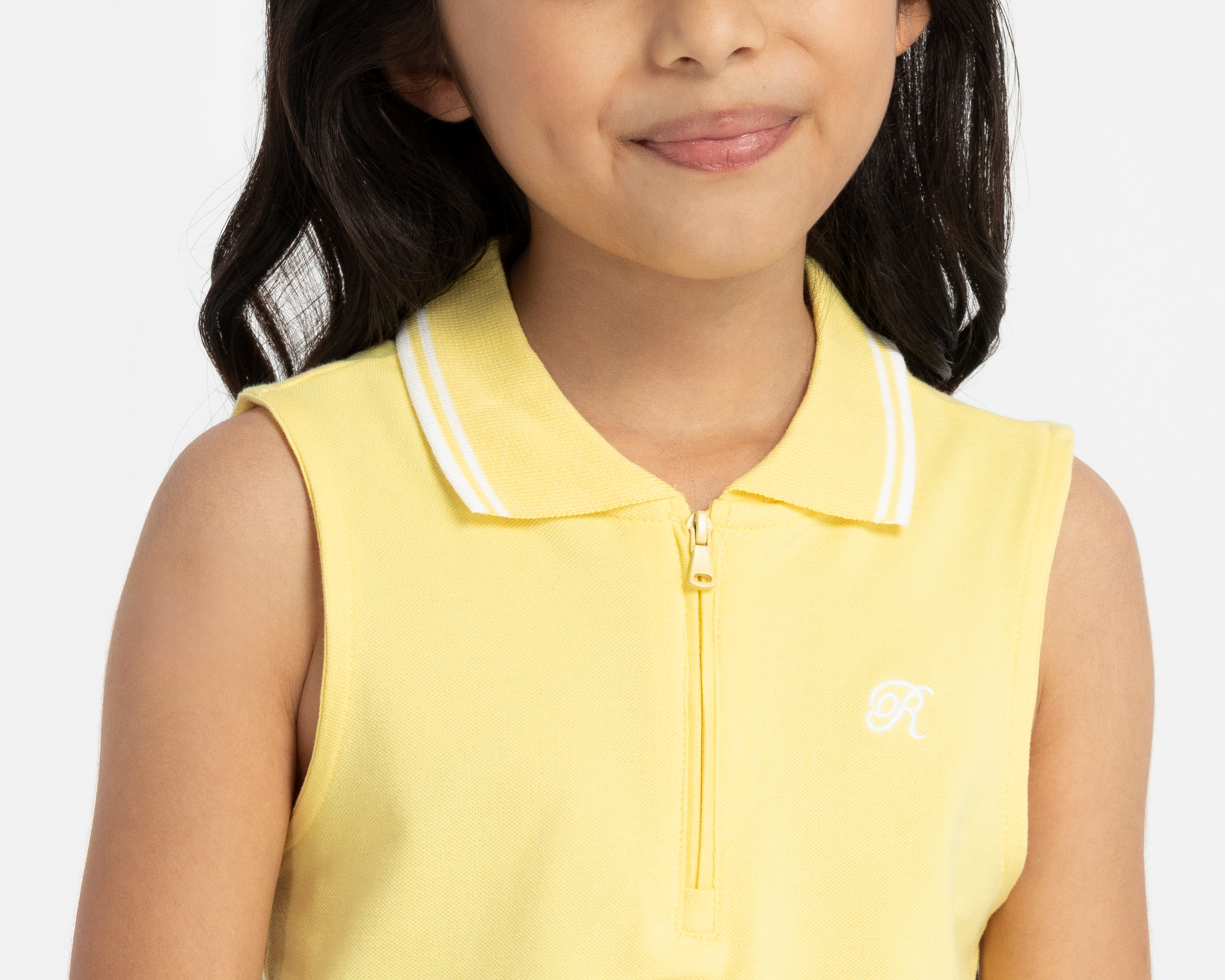 Foto 4 | Foto 4 | Playera Polo Refill Amarilla para Niña