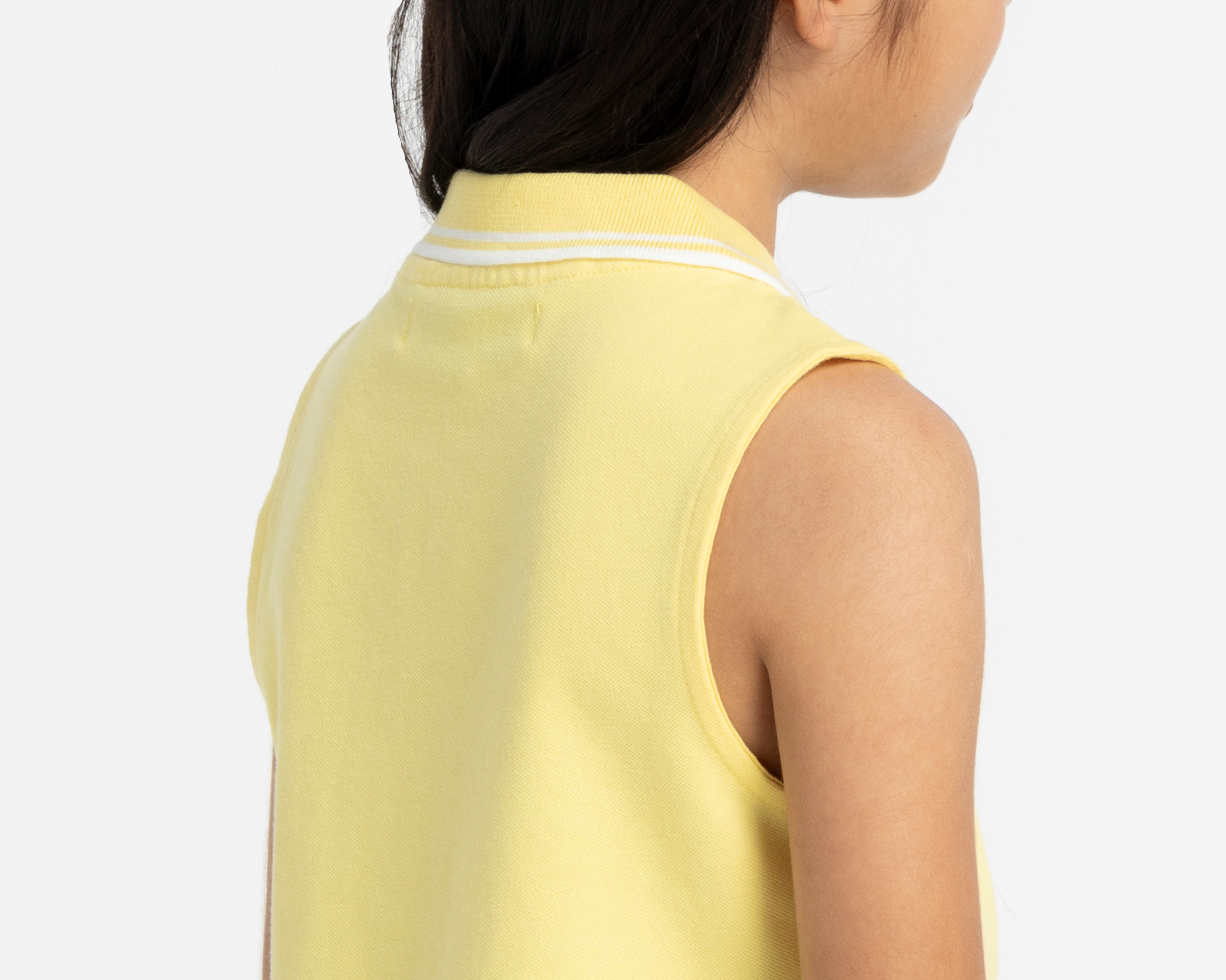 Foto 6 pulgar | Foto 5 | Playera Polo Refill Amarilla para Niña