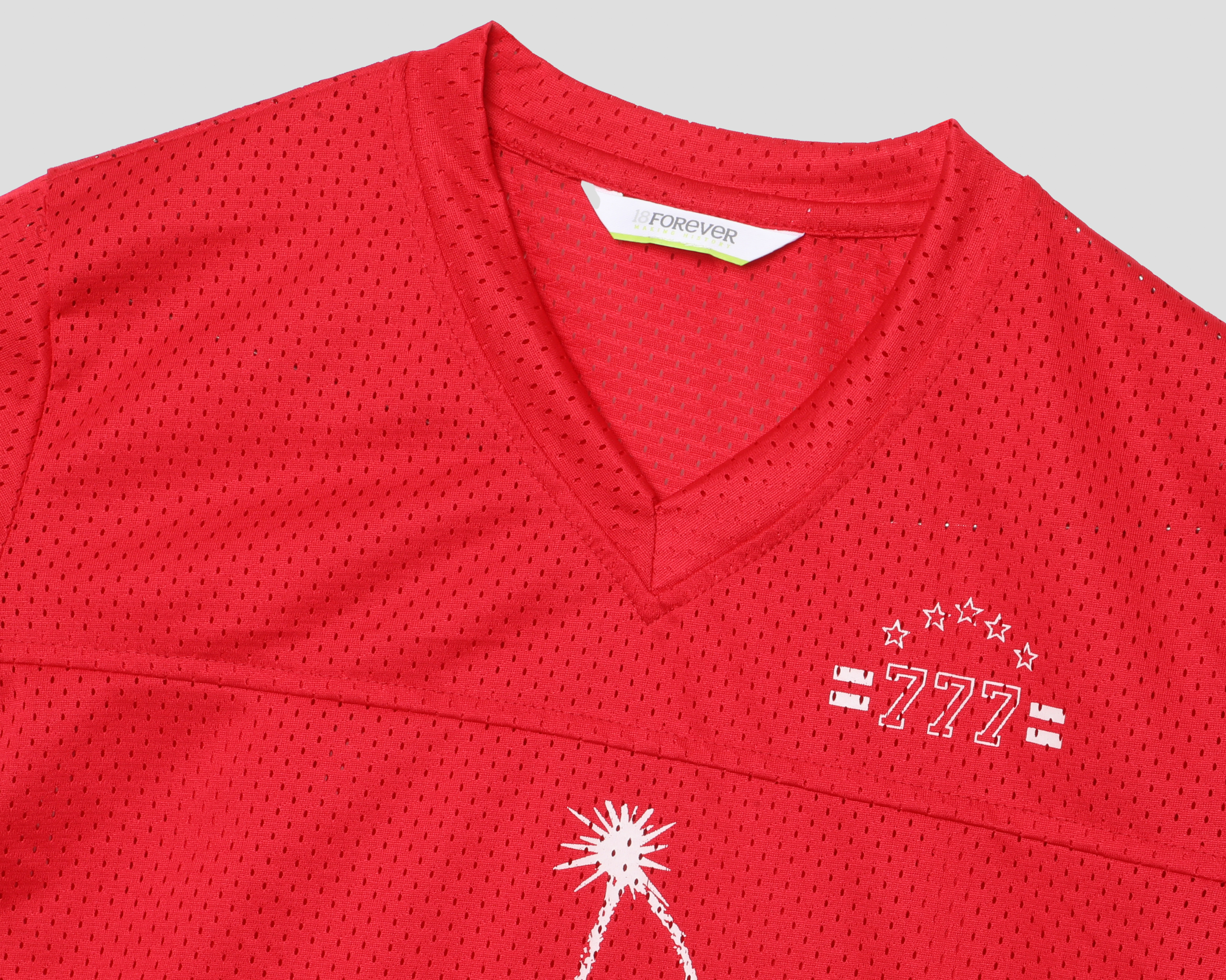 Foto 3 | Foto 3 | Playera de Cuello Redondo Roja 18 Forever Juvenil