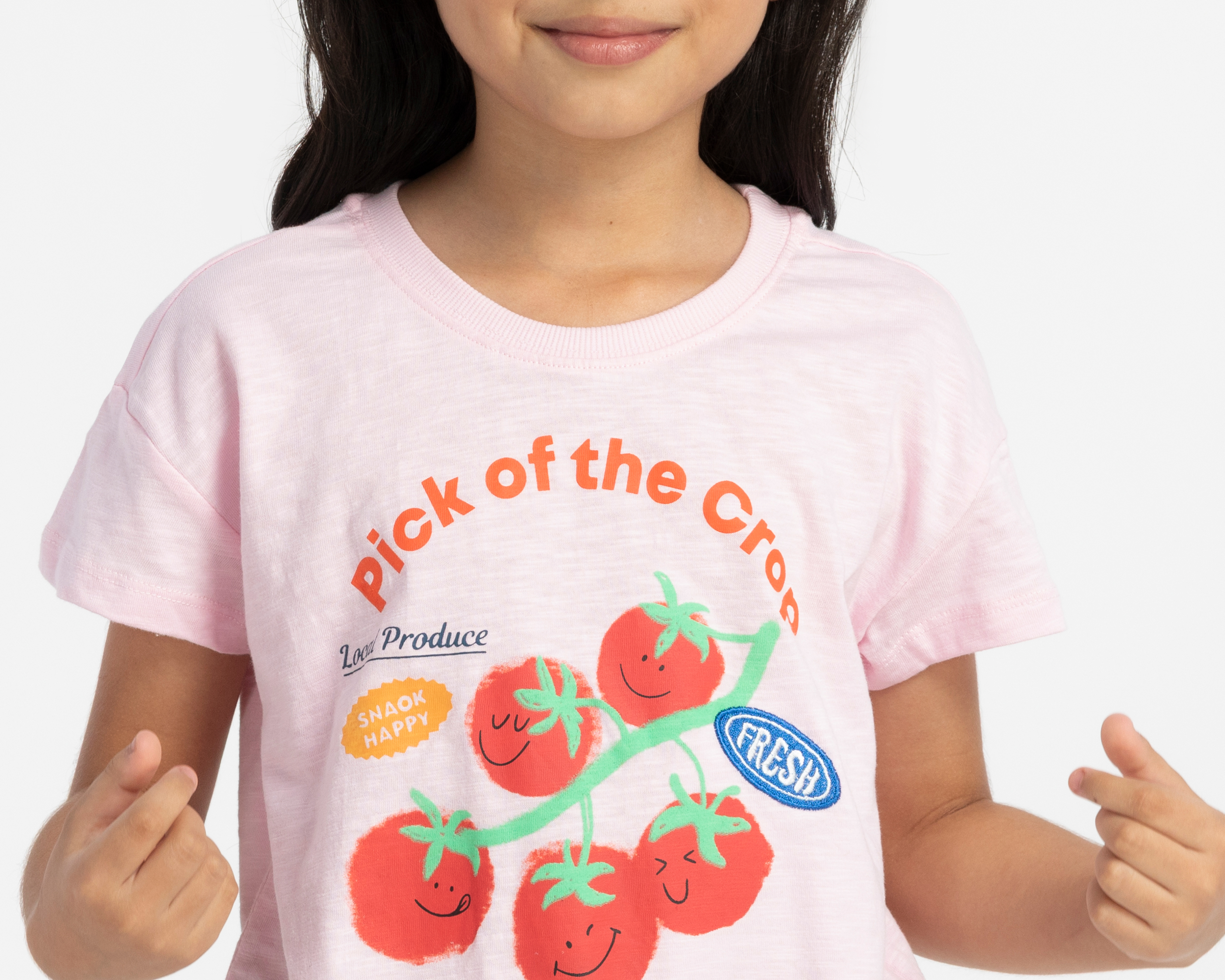 Foto 4 | Foto 4 | Playera de Cuello Redondo Rosa Girls Attitude para Niña