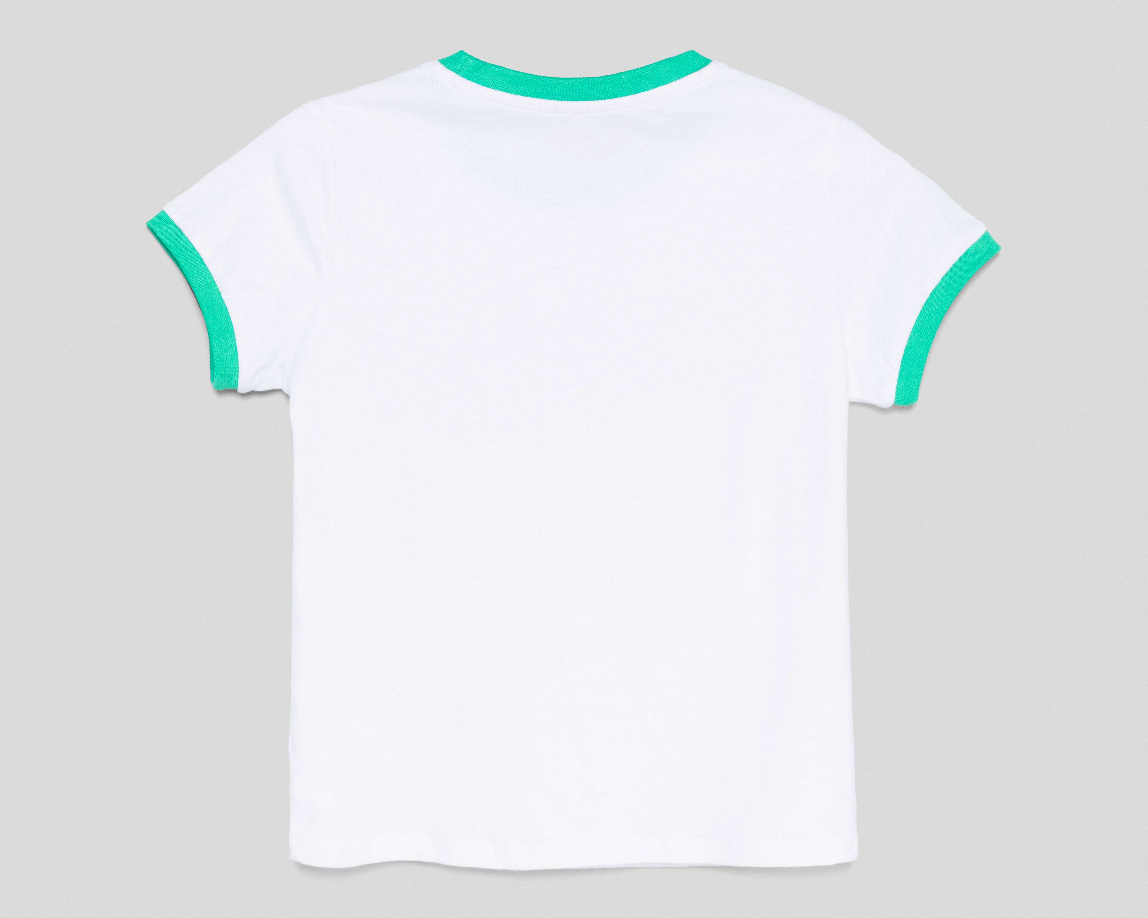 Foto 3 pulgar | Foto 2 | Playera de Cuello Redondo Blanca Refill para Niña