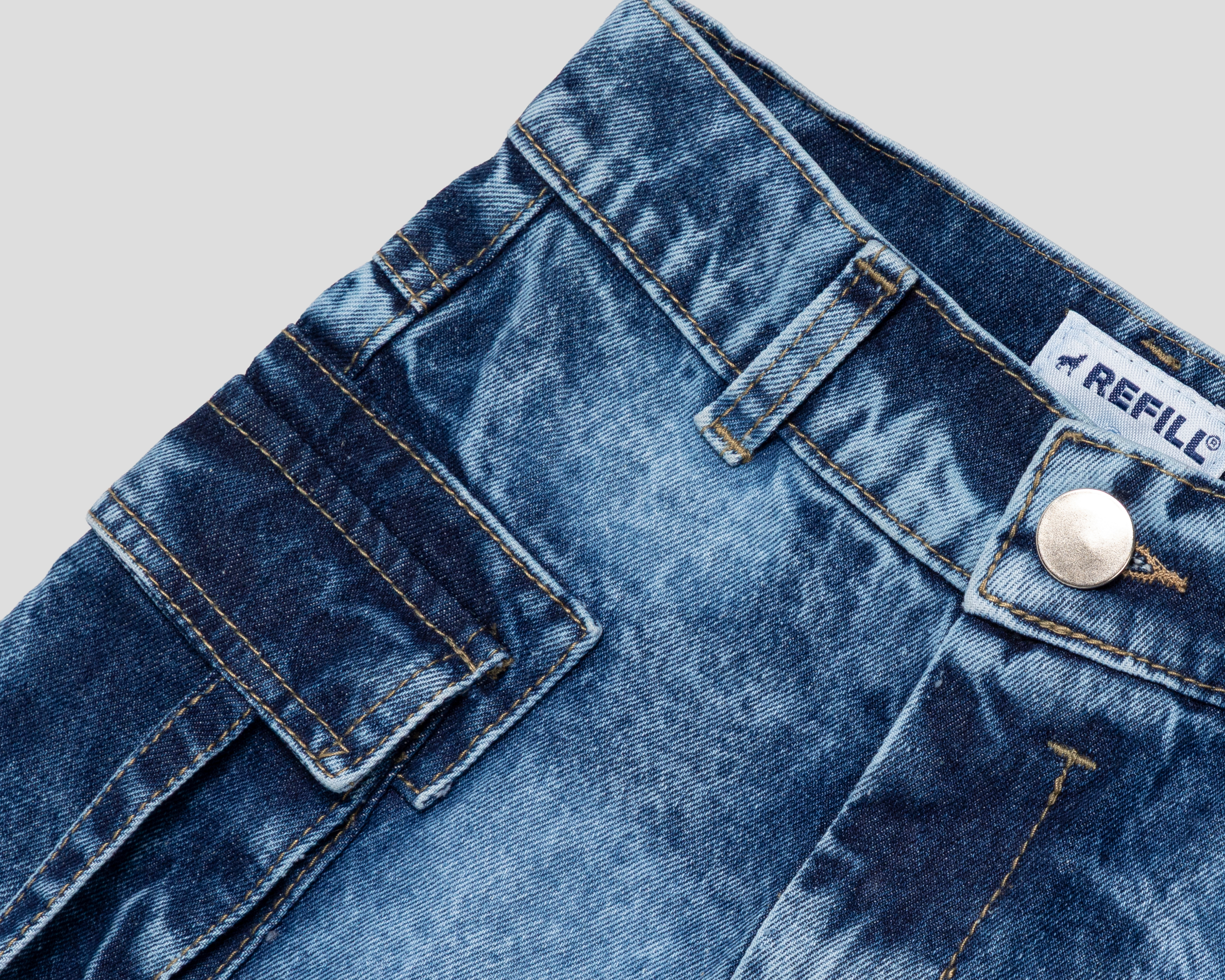 Foto 4 pulgar | Foto 3 | Falda Azul Refill para Niña