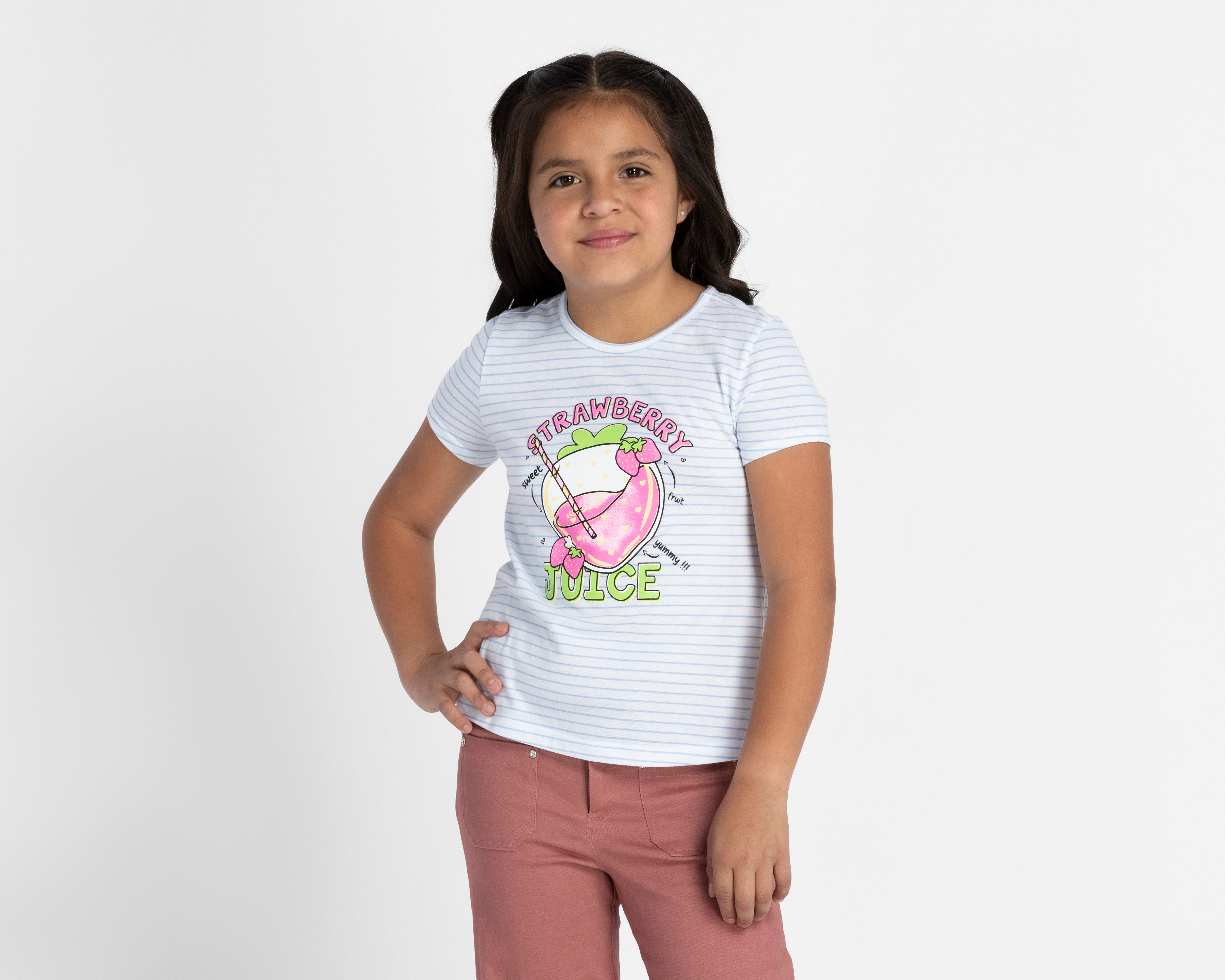 Foto 1 | Foto 1 | Playera de Cuello Redondo Blanca Girls Attitude para Niña