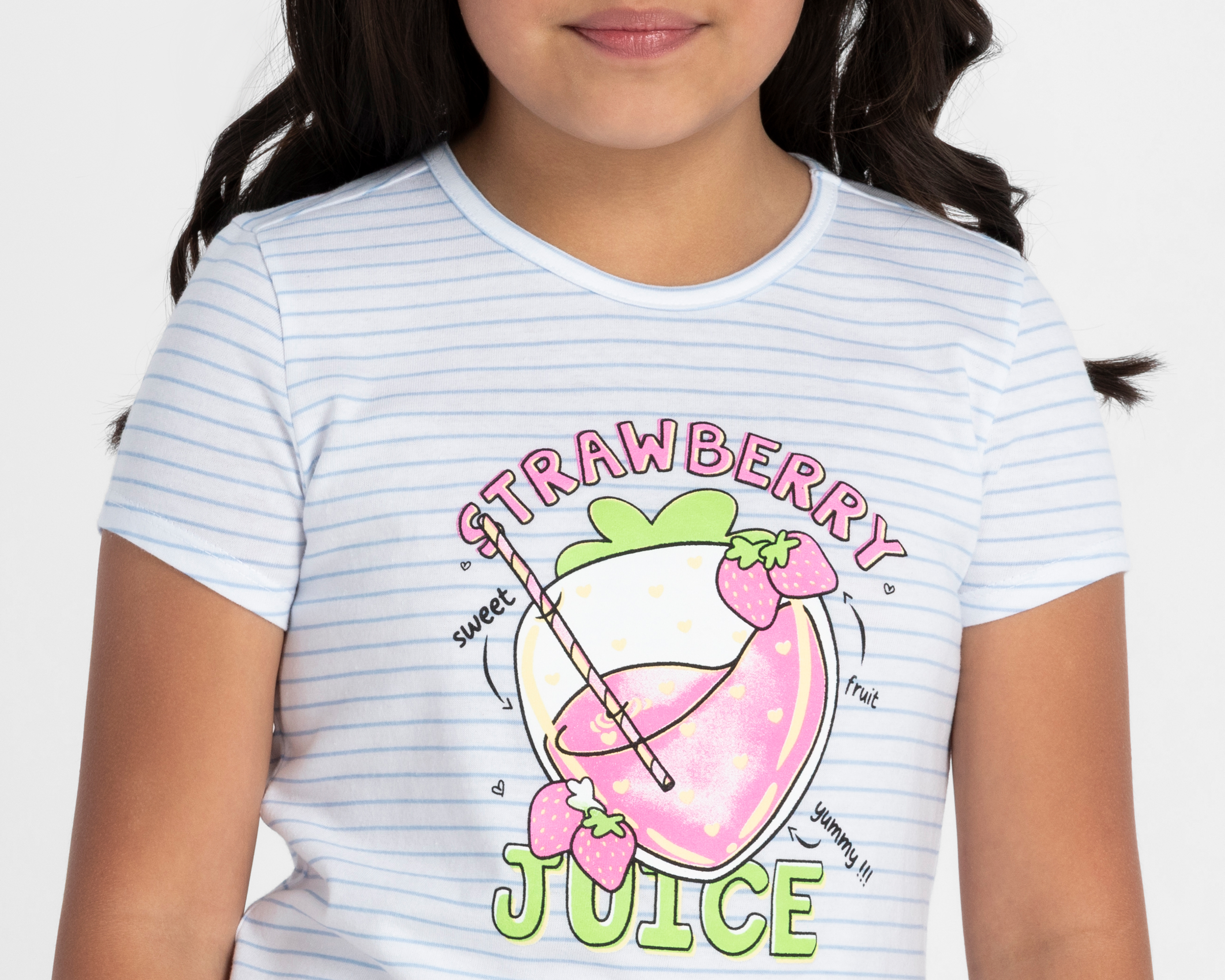 Foto 5 pulgar | Foto 4 | Playera de Cuello Redondo Blanca Girls Attitude para Niña