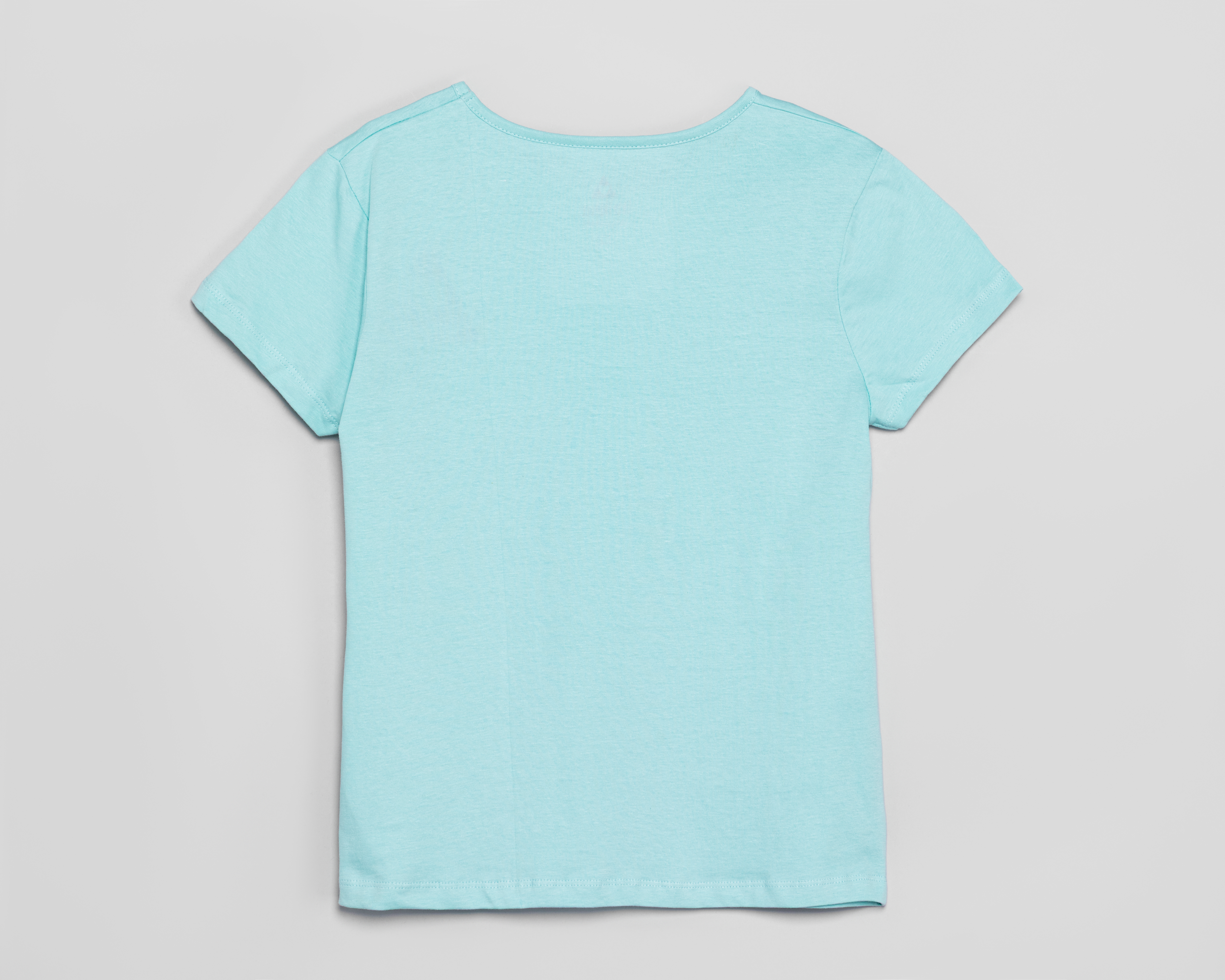 Foto 3 pulgar | Foto 2 | Playera de Cuello Redondo Azul Girls Attitude para Niña