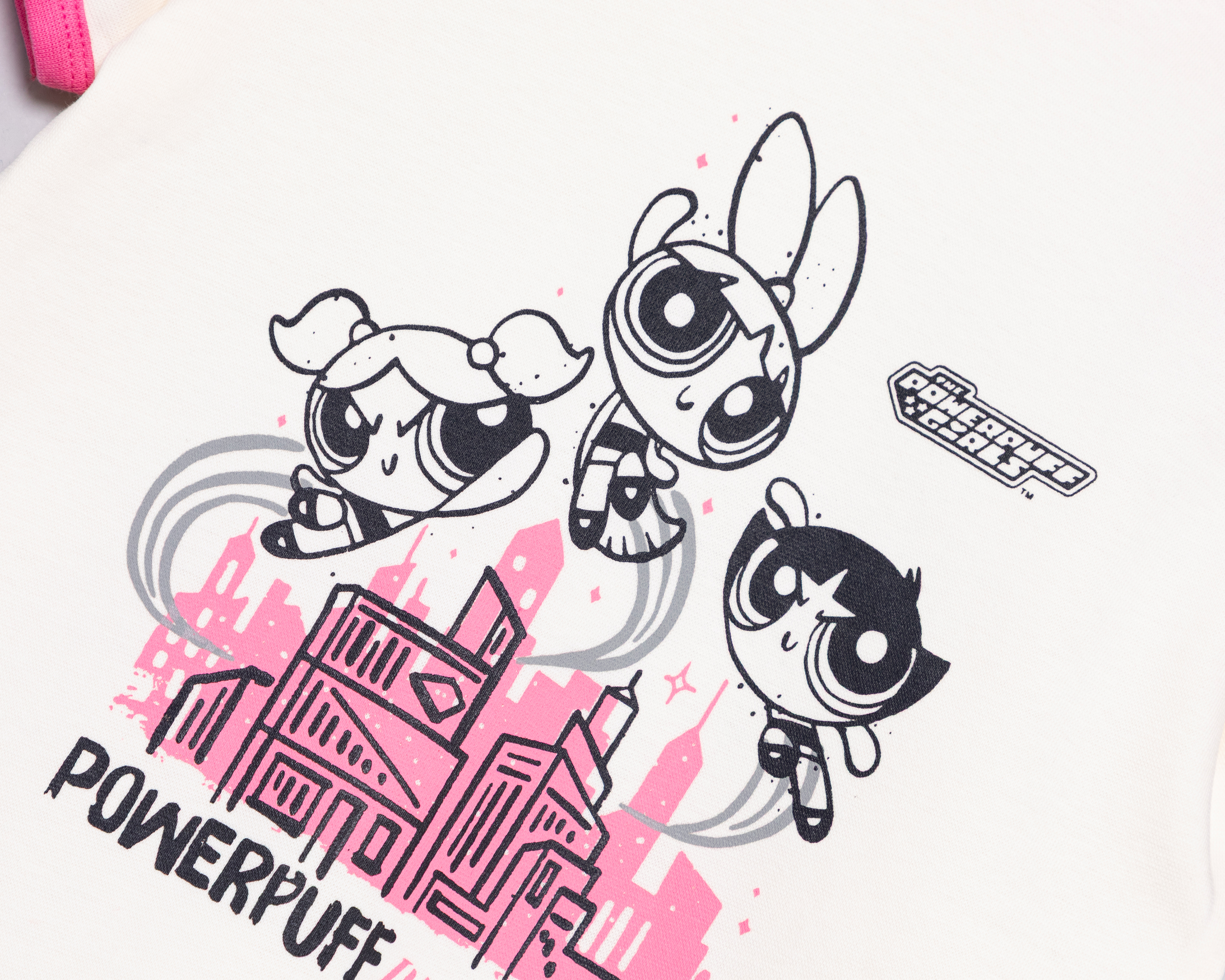 Foto 3 | Foto 3 | Playera de Cuello Redondo Blanco Las Chicas Superpoderosas para Niña