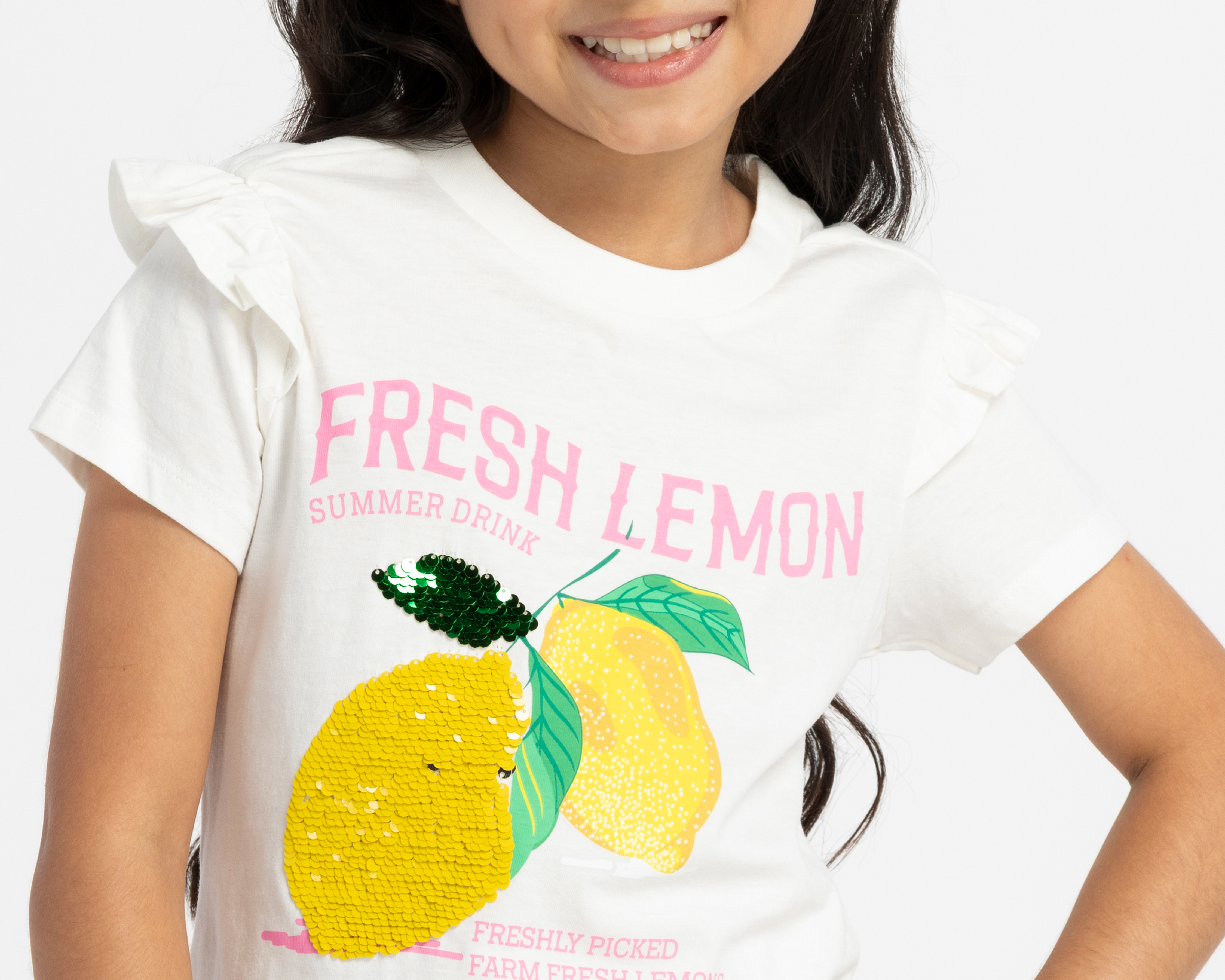 Foto 4 | Foto 4 | Playera de Cuello Redondo Blanco Girls Attitude para Niña