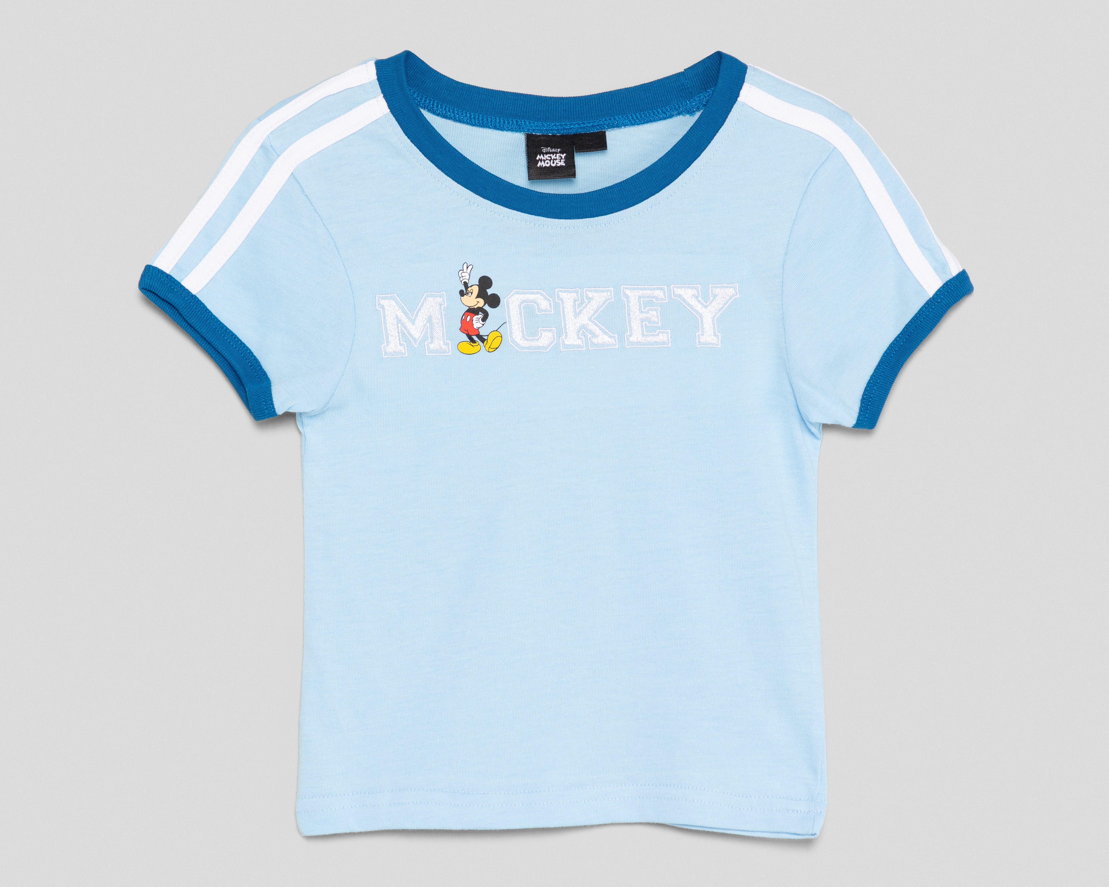 Foto 1 | Foto 1 | Playera de Cuello Redondo Azul Disney Mickey Mouse para Niña