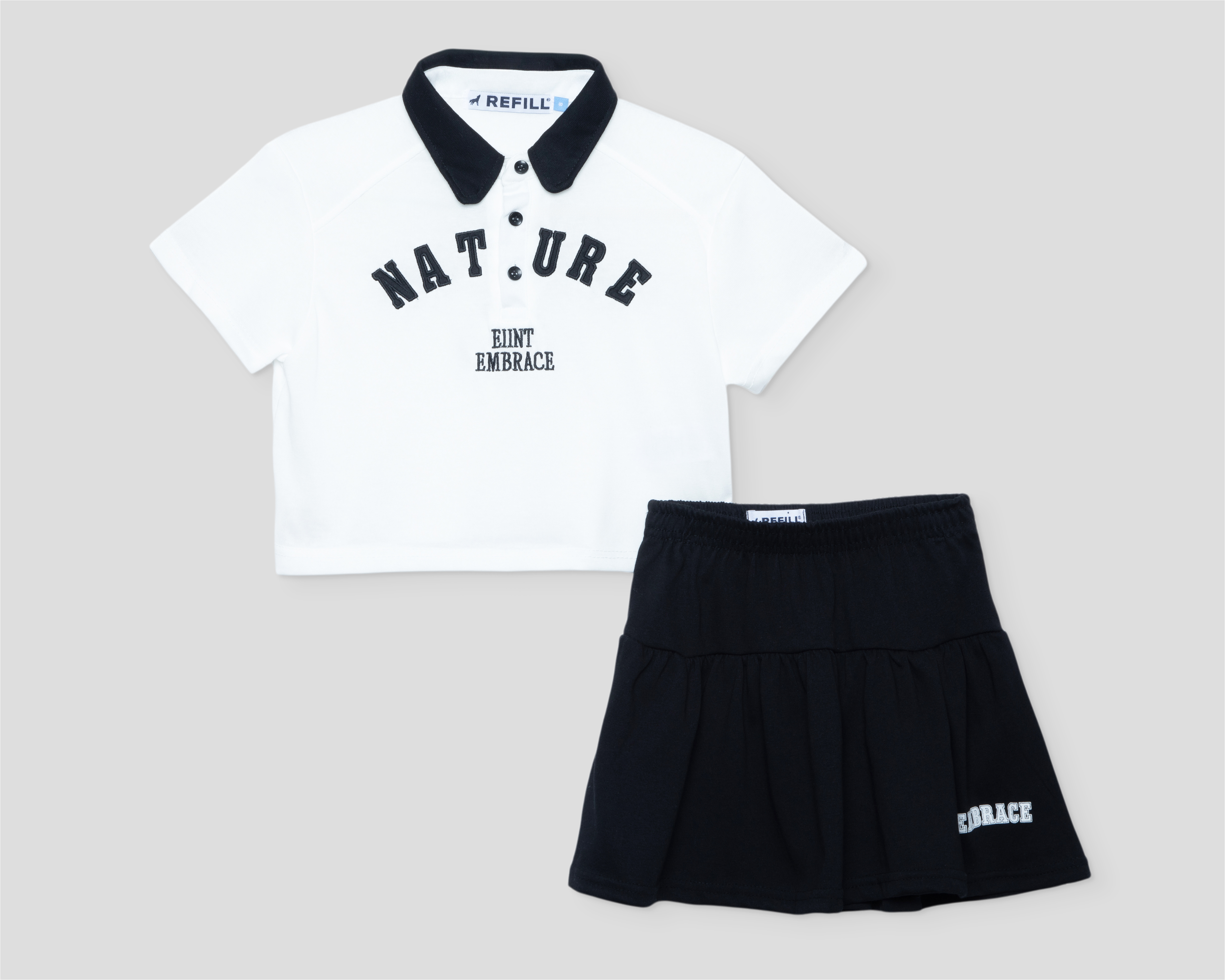 Playera y Short Falda Refill para Niña