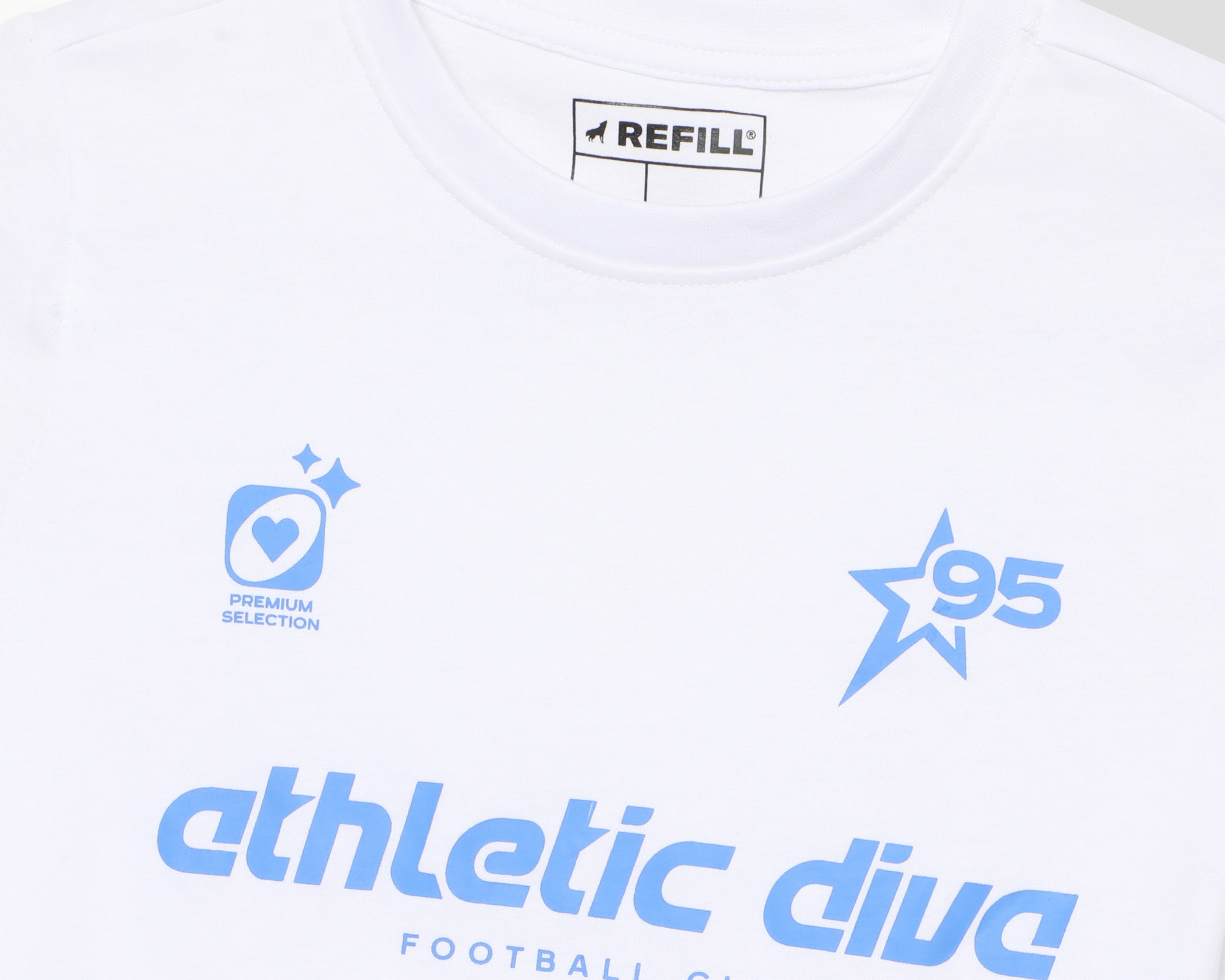 Foto 4 pulgar | Foto 3 | Playera de Cuello Redondo Blanca Refill para Niña