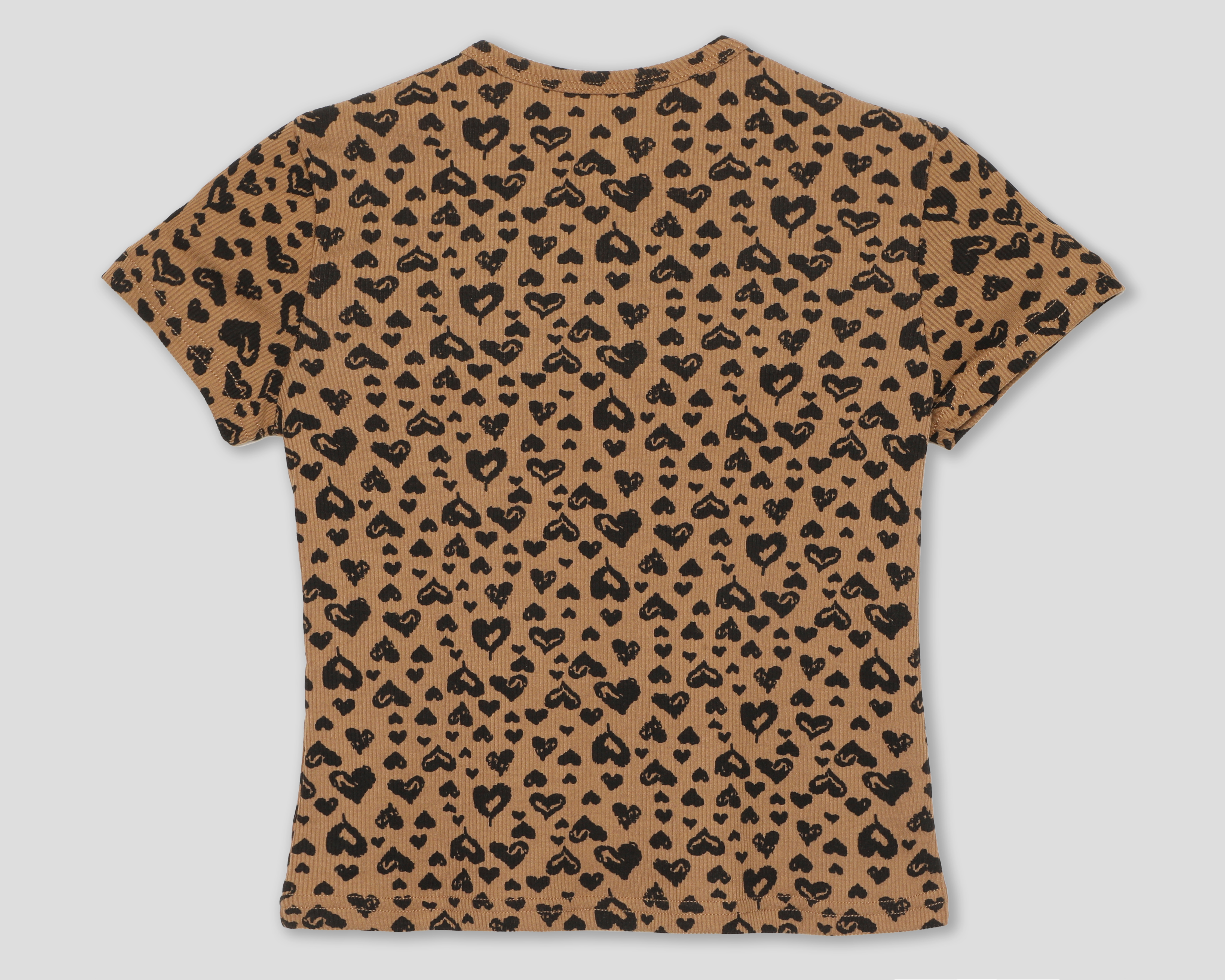 Foto 3 pulgar | Foto 2 | Playera de Cuello Redondo Café Girls Attitude para Niña