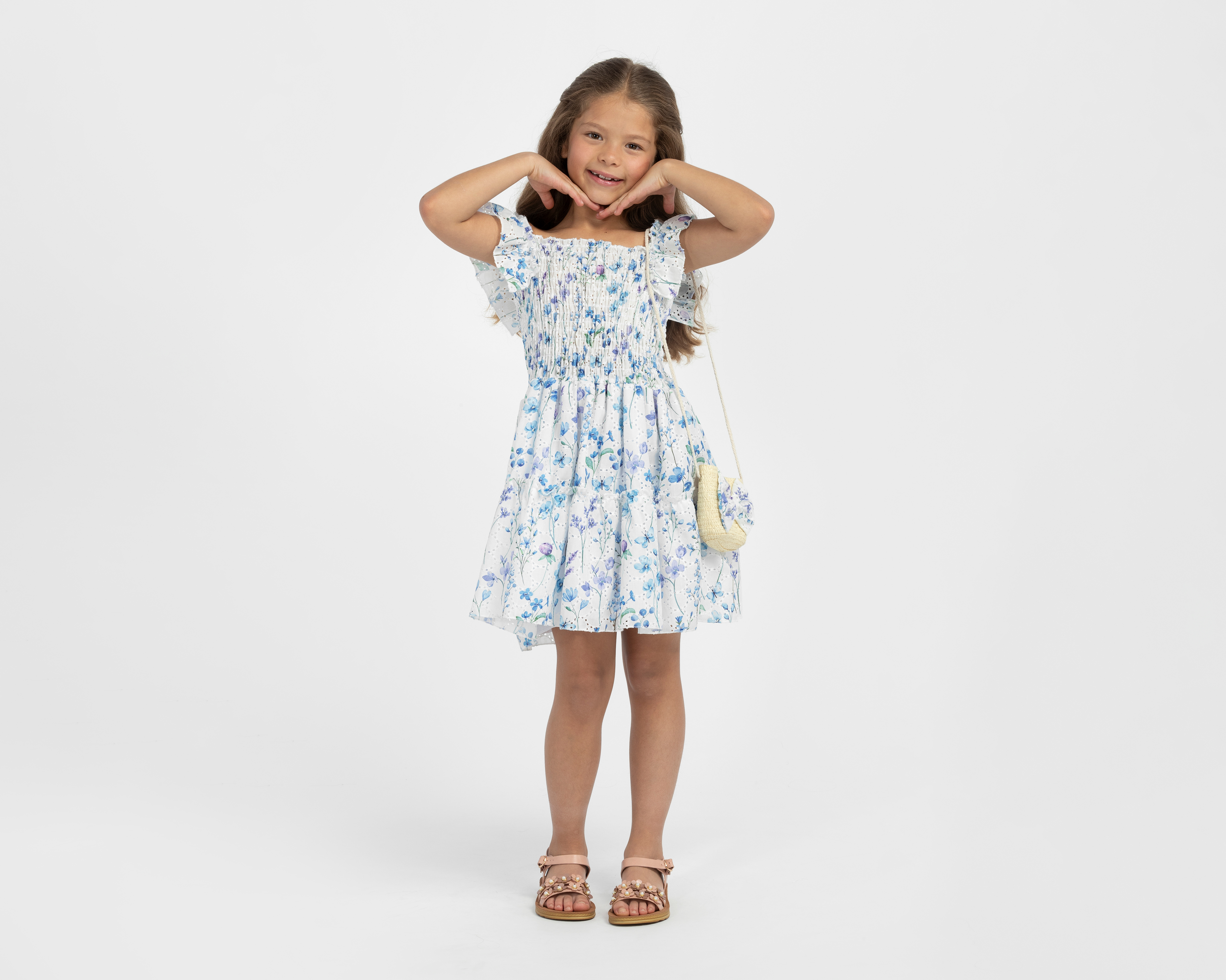 Foto 3 pulgar | Foto 2 | Vestido Blanco Refill para Niña con Bolsa