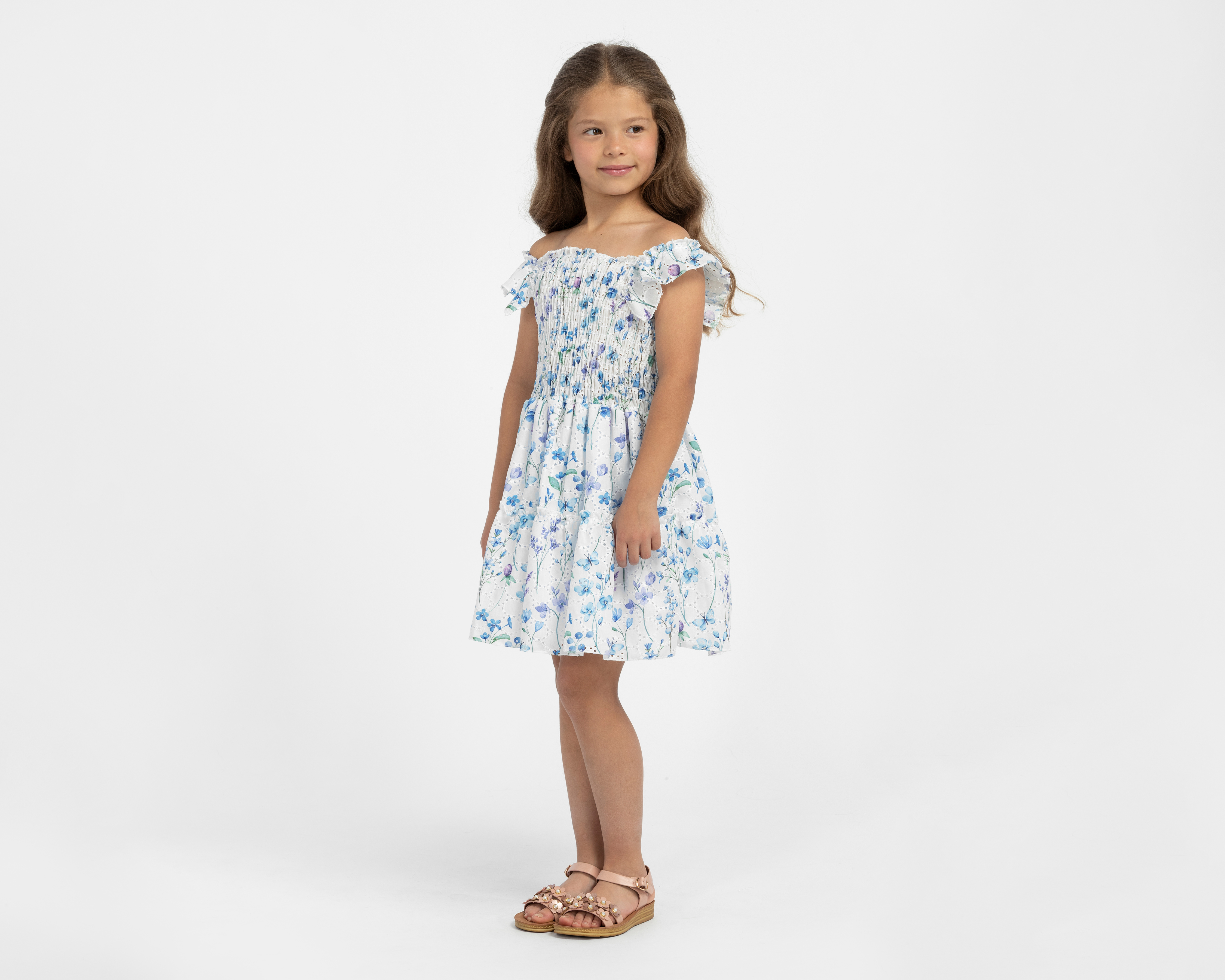 Foto 3 | Foto 3 | Vestido Blanco Refill para Niña con Bolsa