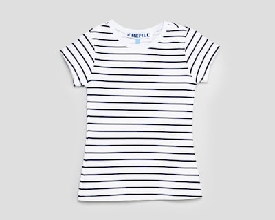 Foto 1 | Foto 1 | Playera de Cuello Redondo Blanca Refill para Niña