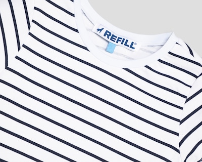 Foto 3 | Foto 3 | Playera de Cuello Redondo Blanca Refill para Niña