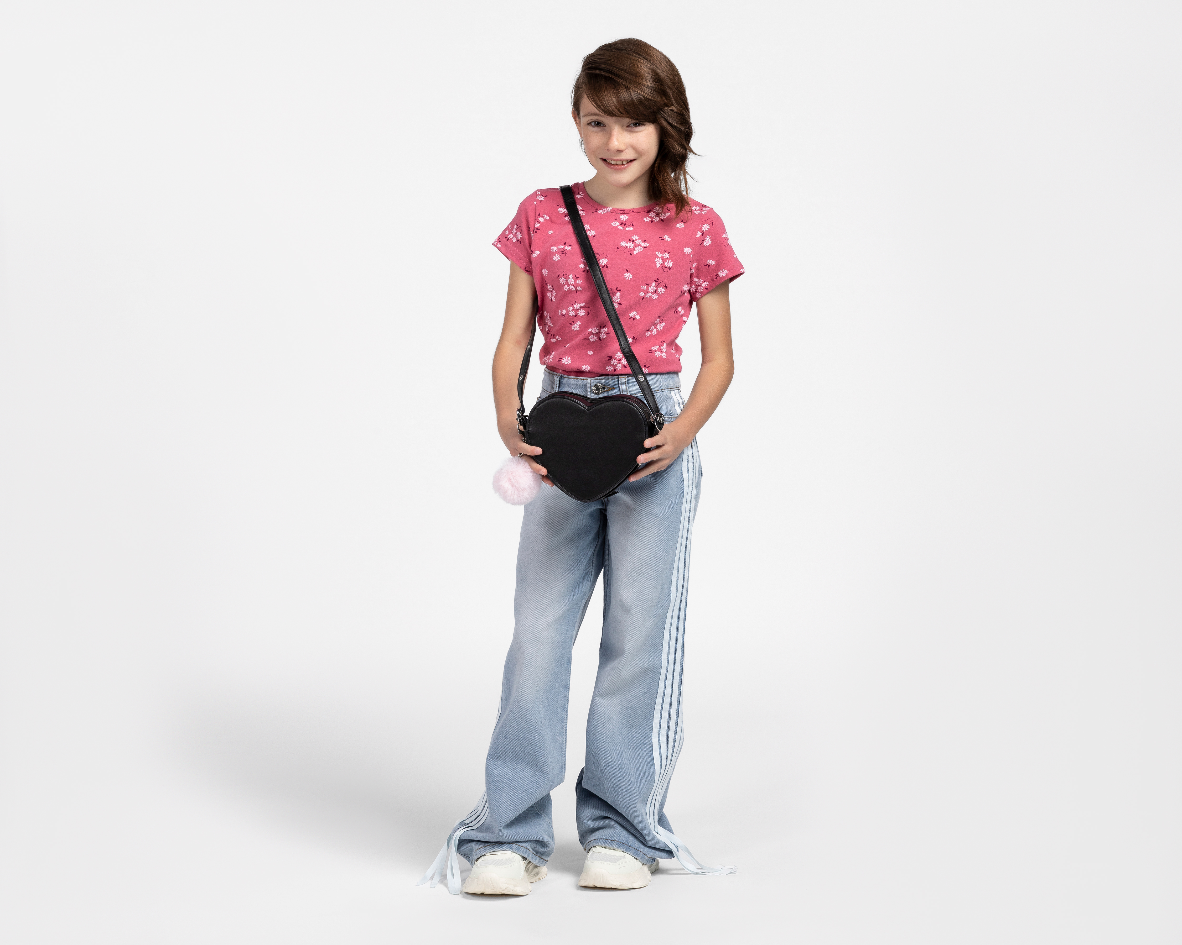 Foto 3 pulgar | Foto 2 | Playera Cuello Redondo Rosa Girls Attitude para Niña