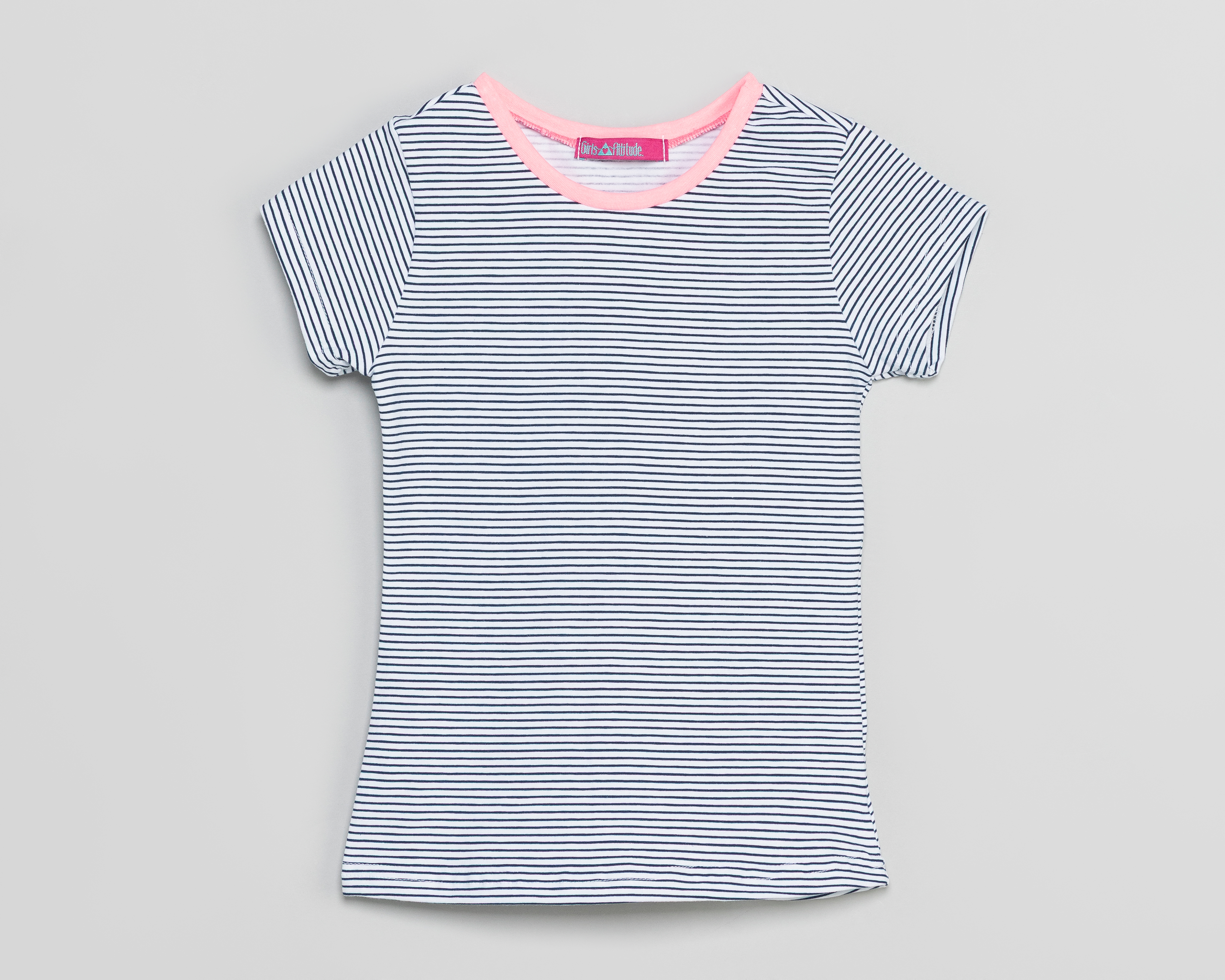 Playera de Cuello Redondo Blanca Girls Attitude para Niña
