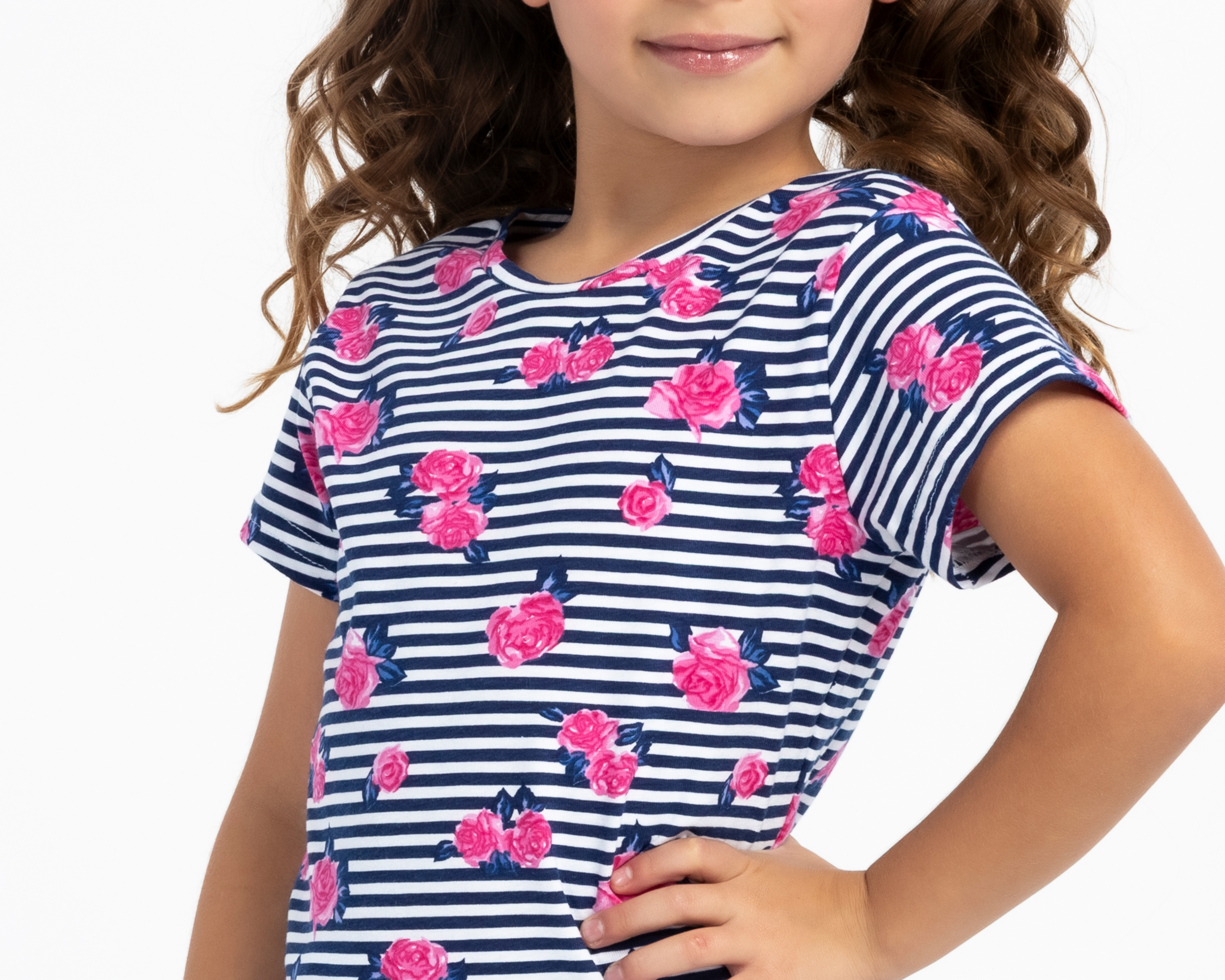 Foto 4 | Foto 4 | Playera de Cuello Redondo Azul Refill para Niña