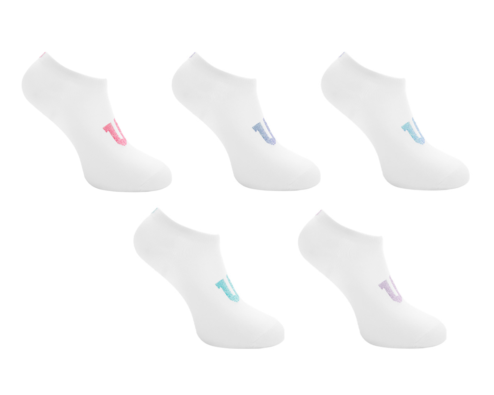 Foto 2 pulgar | Foto 1 | Calcetines Deportivos Wilson para Niña 5 Pares