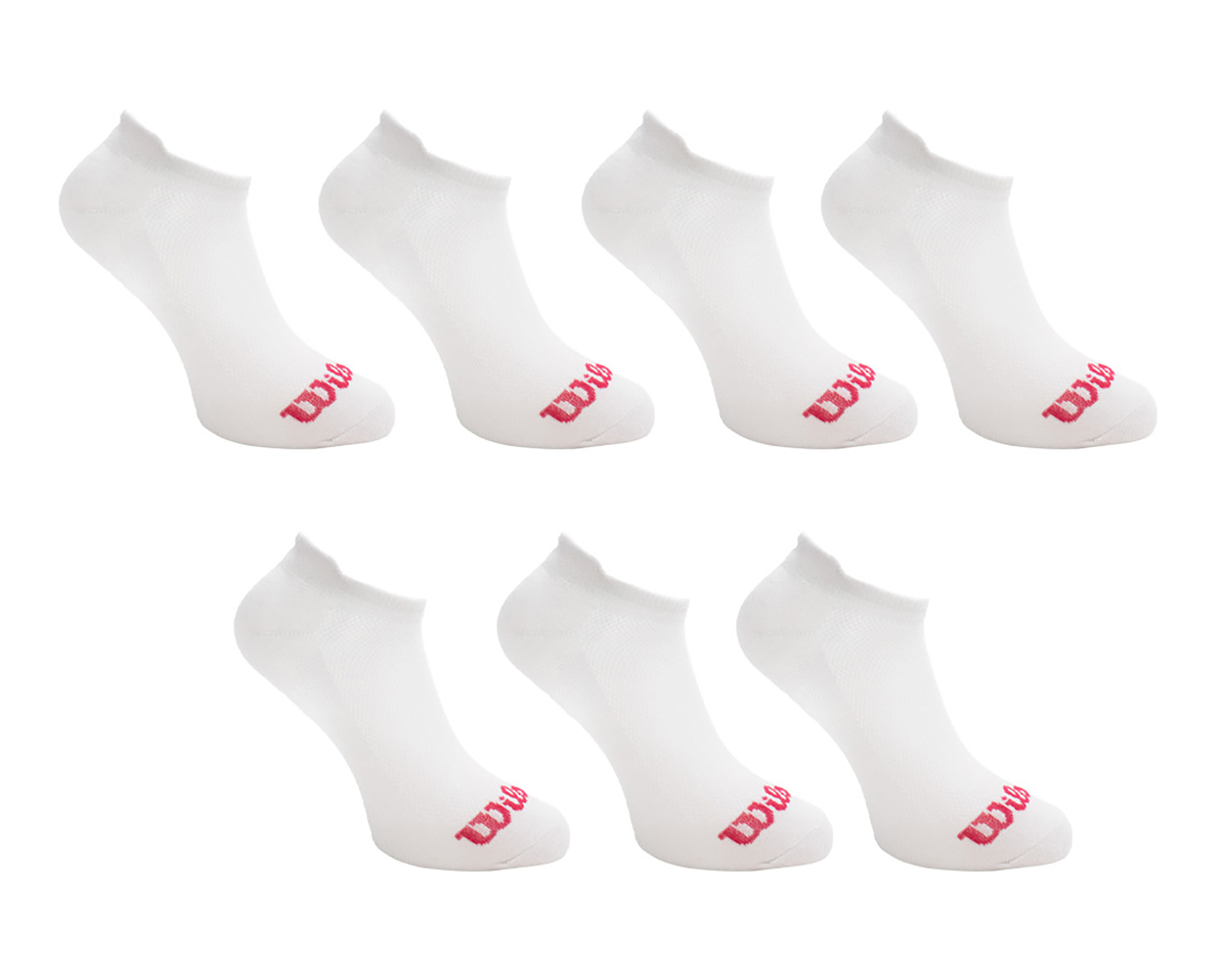 Foto 2 pulgar | Foto 1 | Calcetas Cortas Deportivas Wilson para Niña 7 Pares