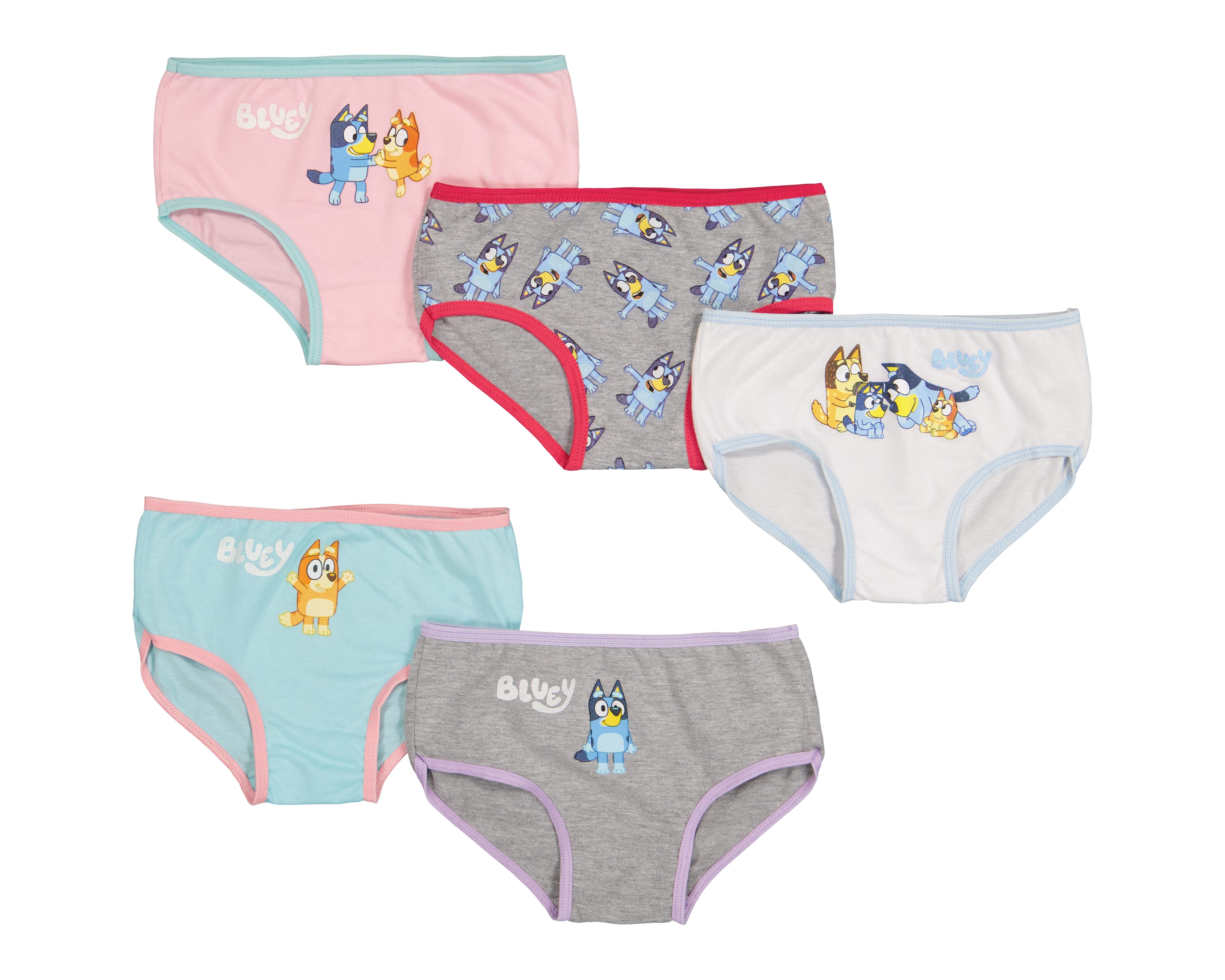 Pantaleta Bluey para Niña 5 Piezas