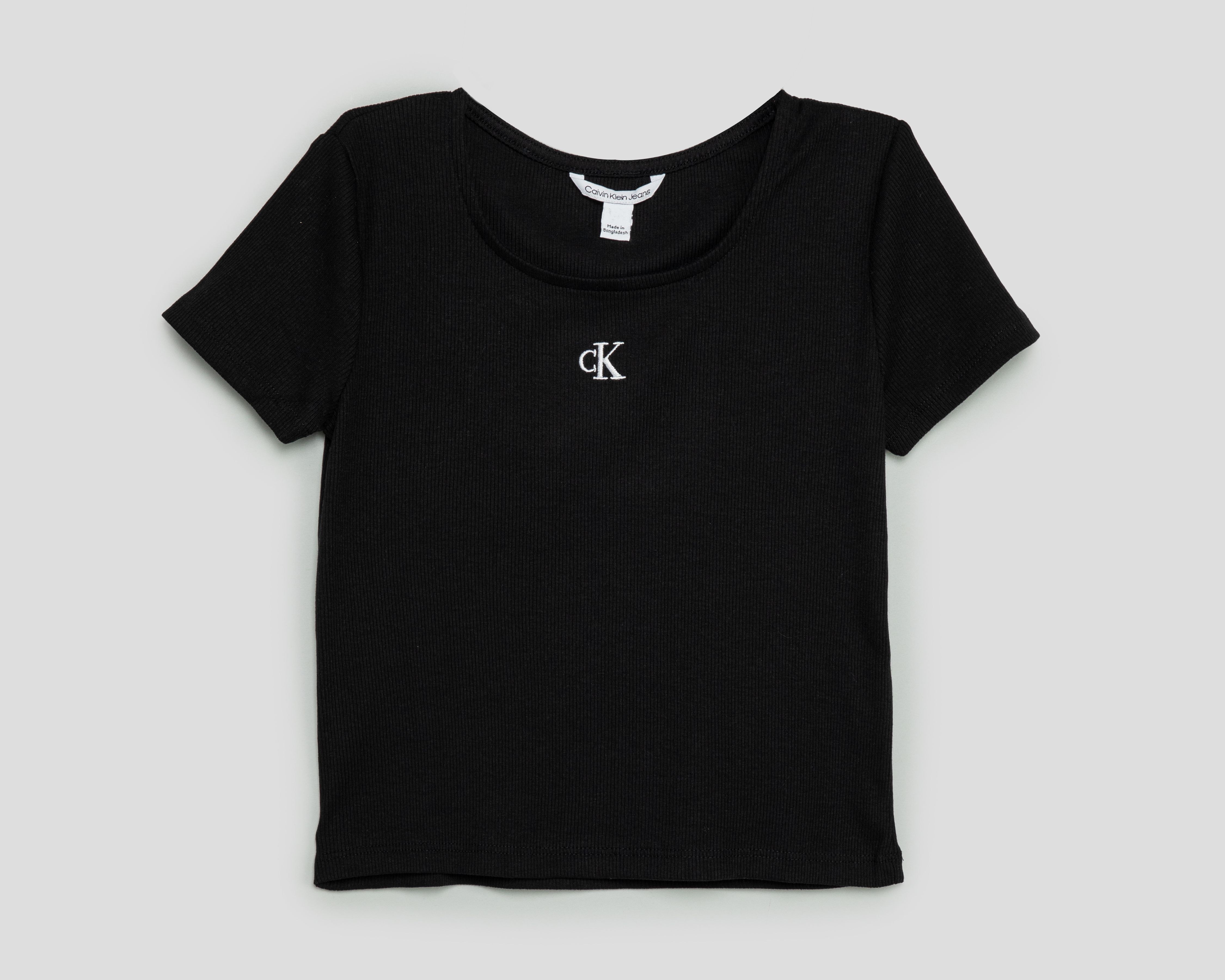 Foto 1 | Foto 1 | Playera de Cuello Redondo Negra Calvin Klein para Niña