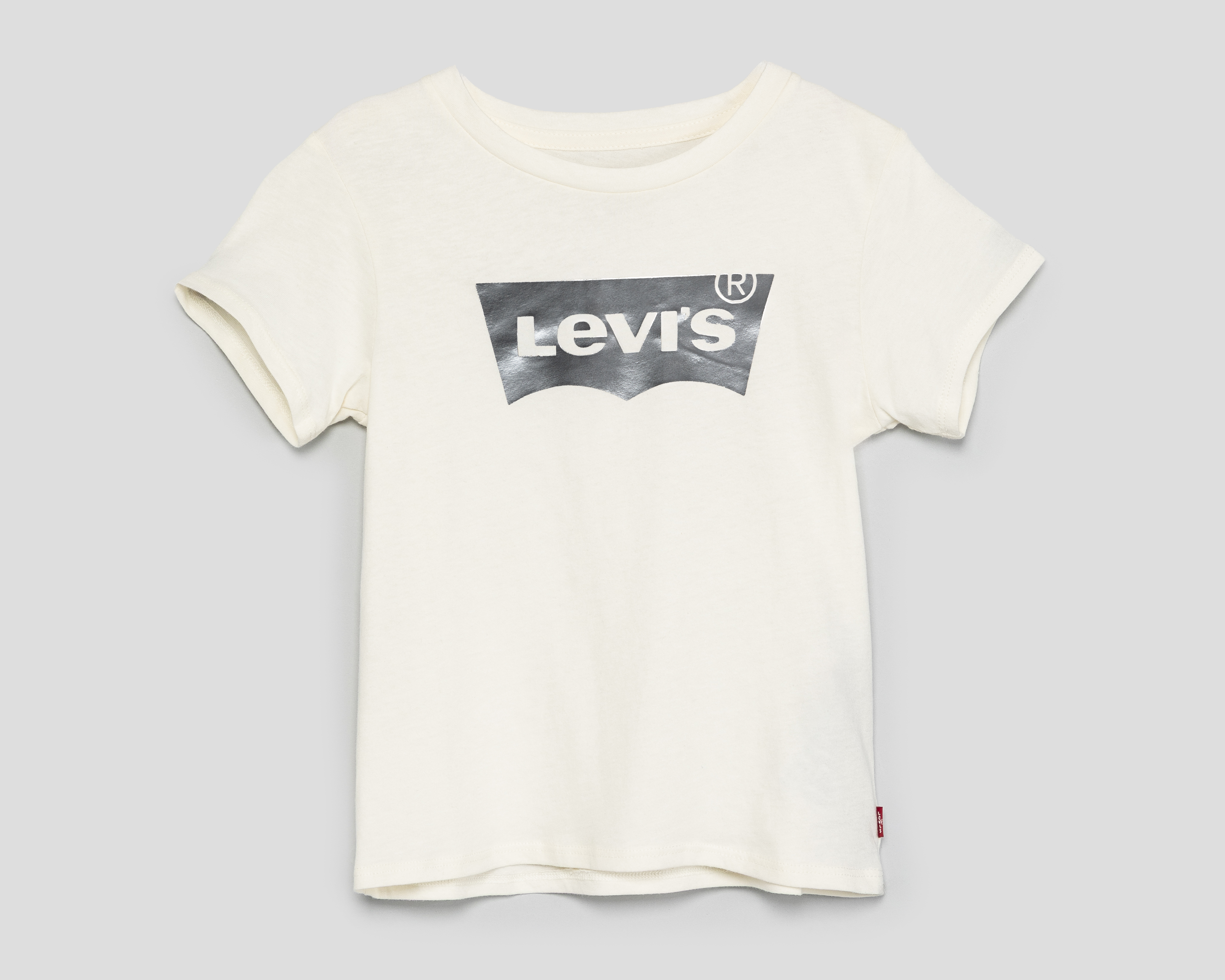 Foto 2 pulgar | Foto 1 | Playera de Cuello Redondo Blanca Levi's Juvenil